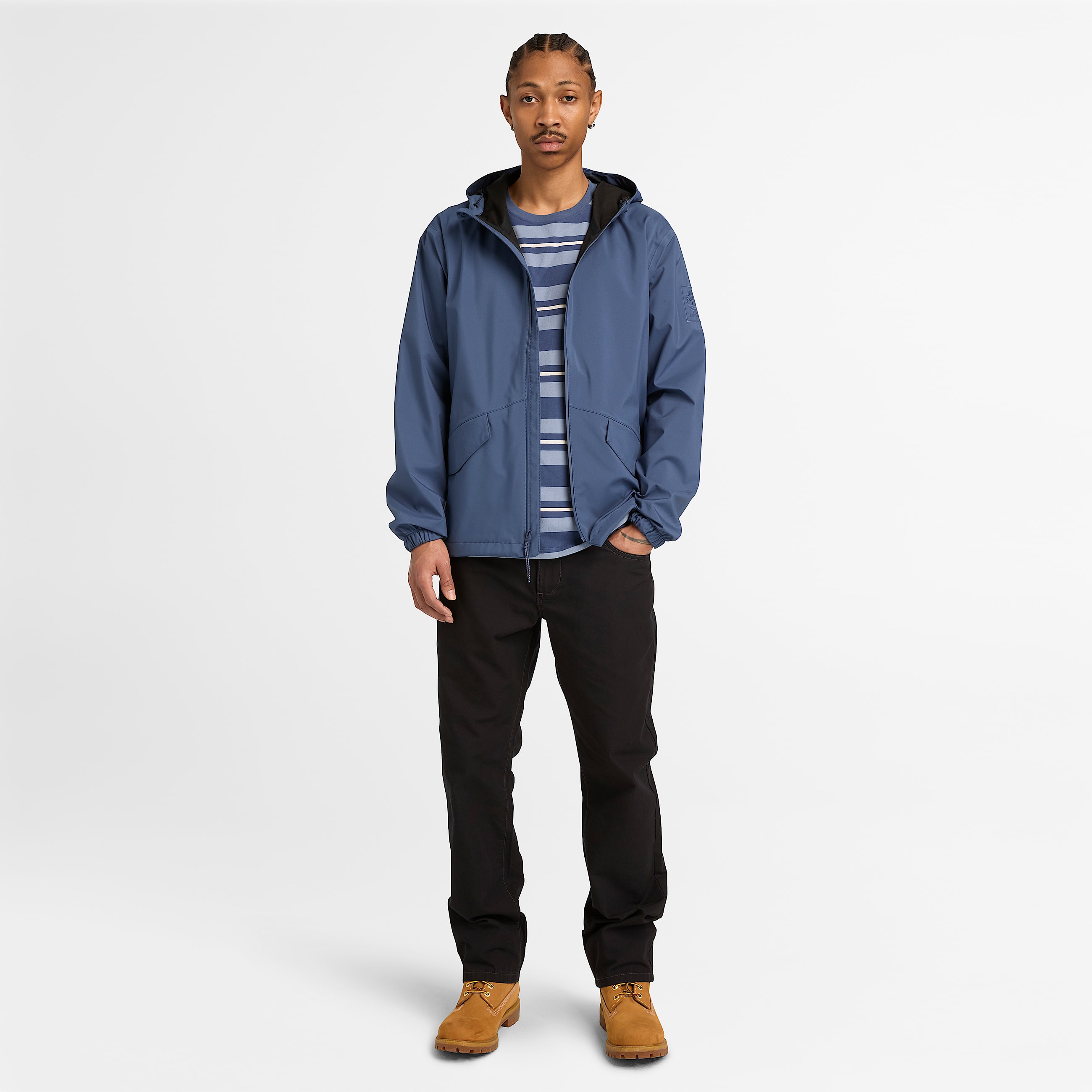 Mens Mt Franklin Waterproof Shell Jacket TBL Dark Blue ALT2