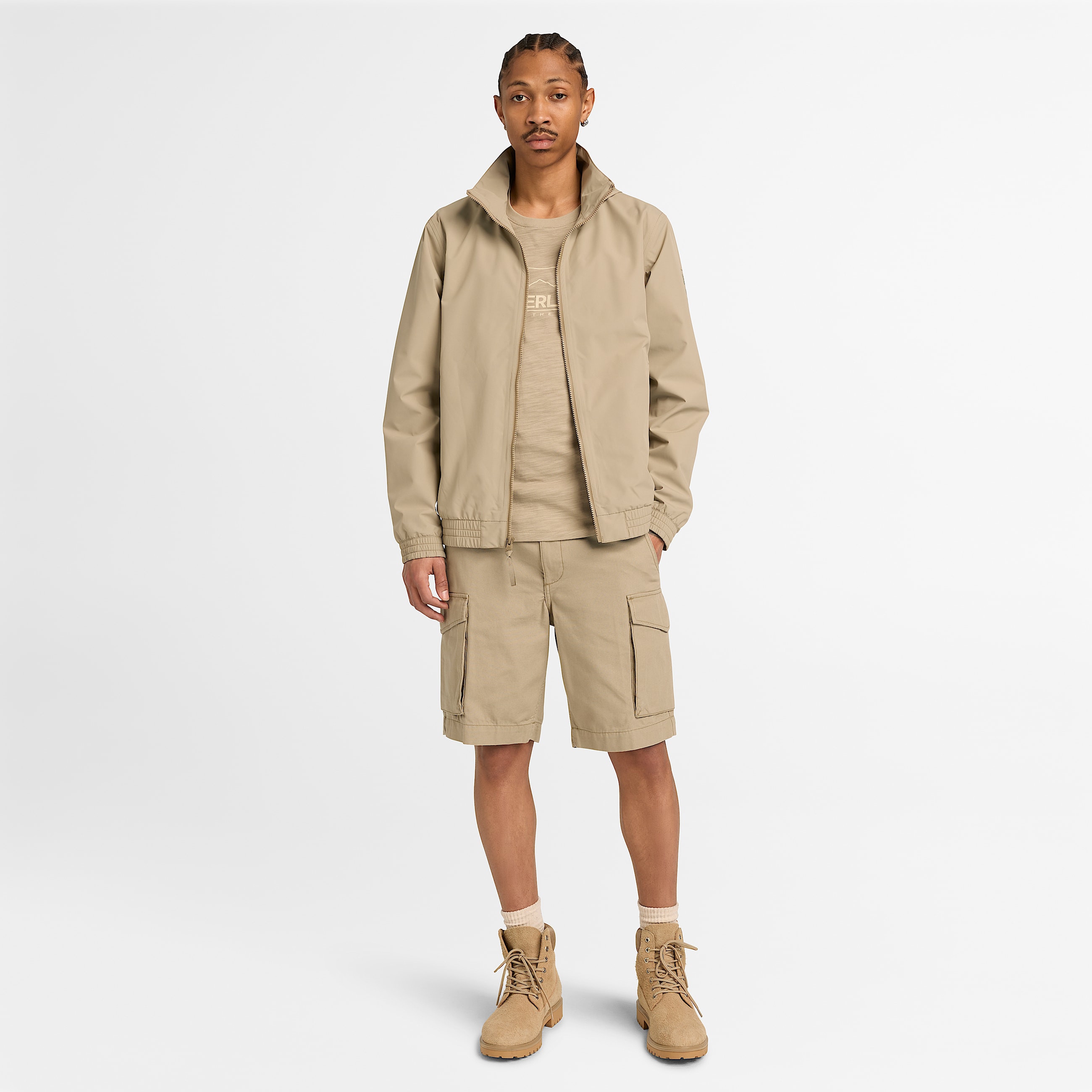 Mens Canvas Cargo Short TBL Laurel Oak ALT2
