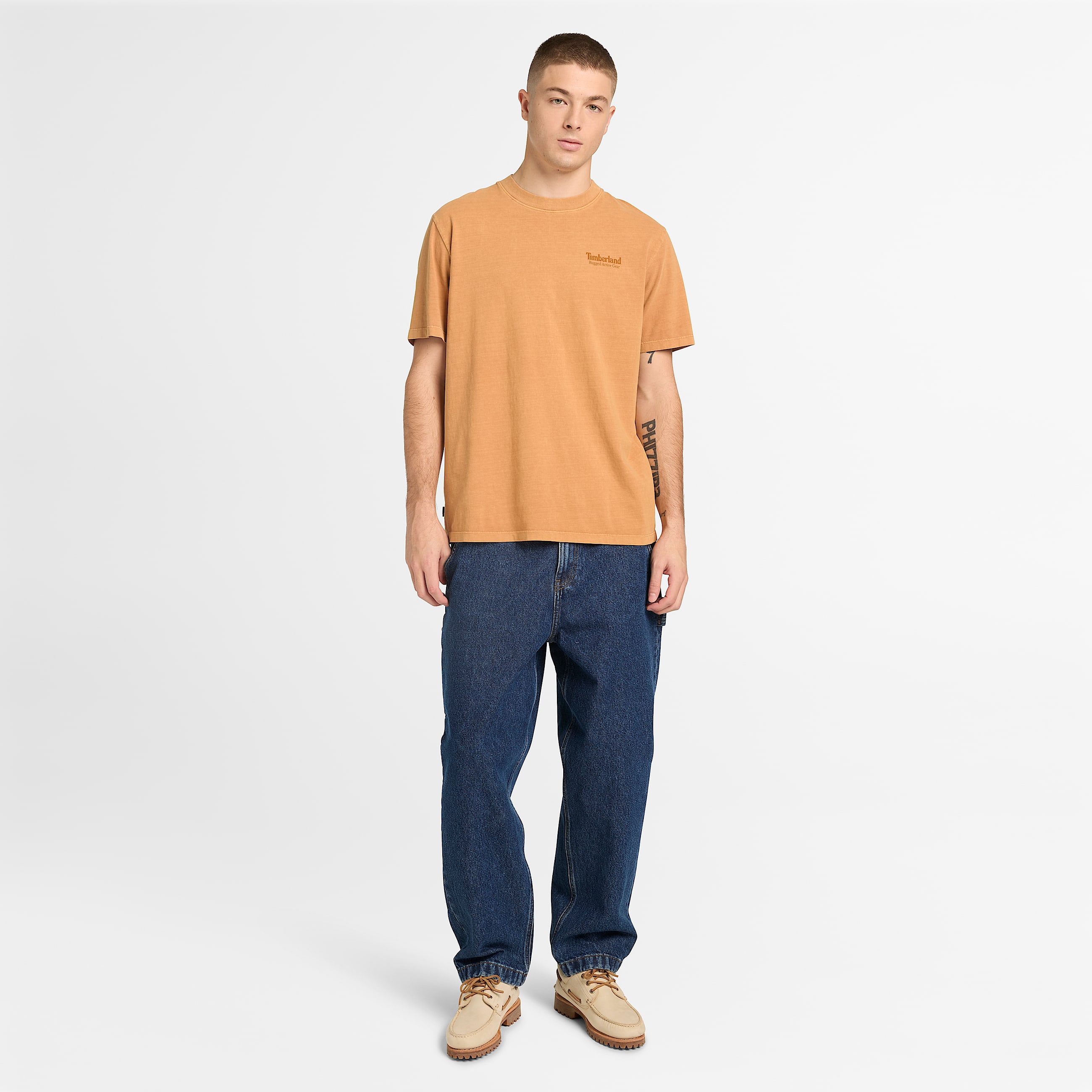 Mens Rugged Active Gear Graphic TShirt TBL Wheat ALT2