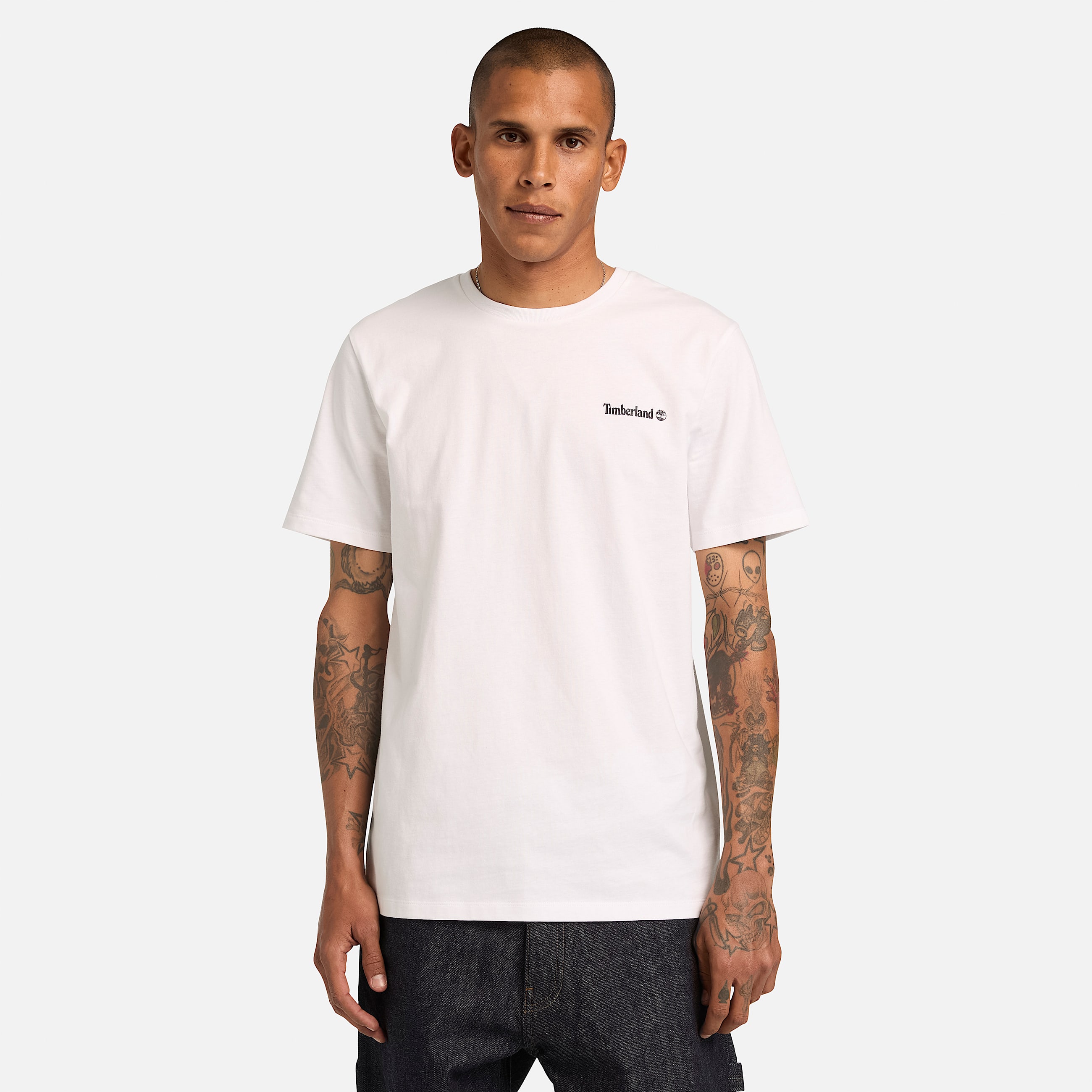 Front and Back Logo TShirt TBL White ALT3