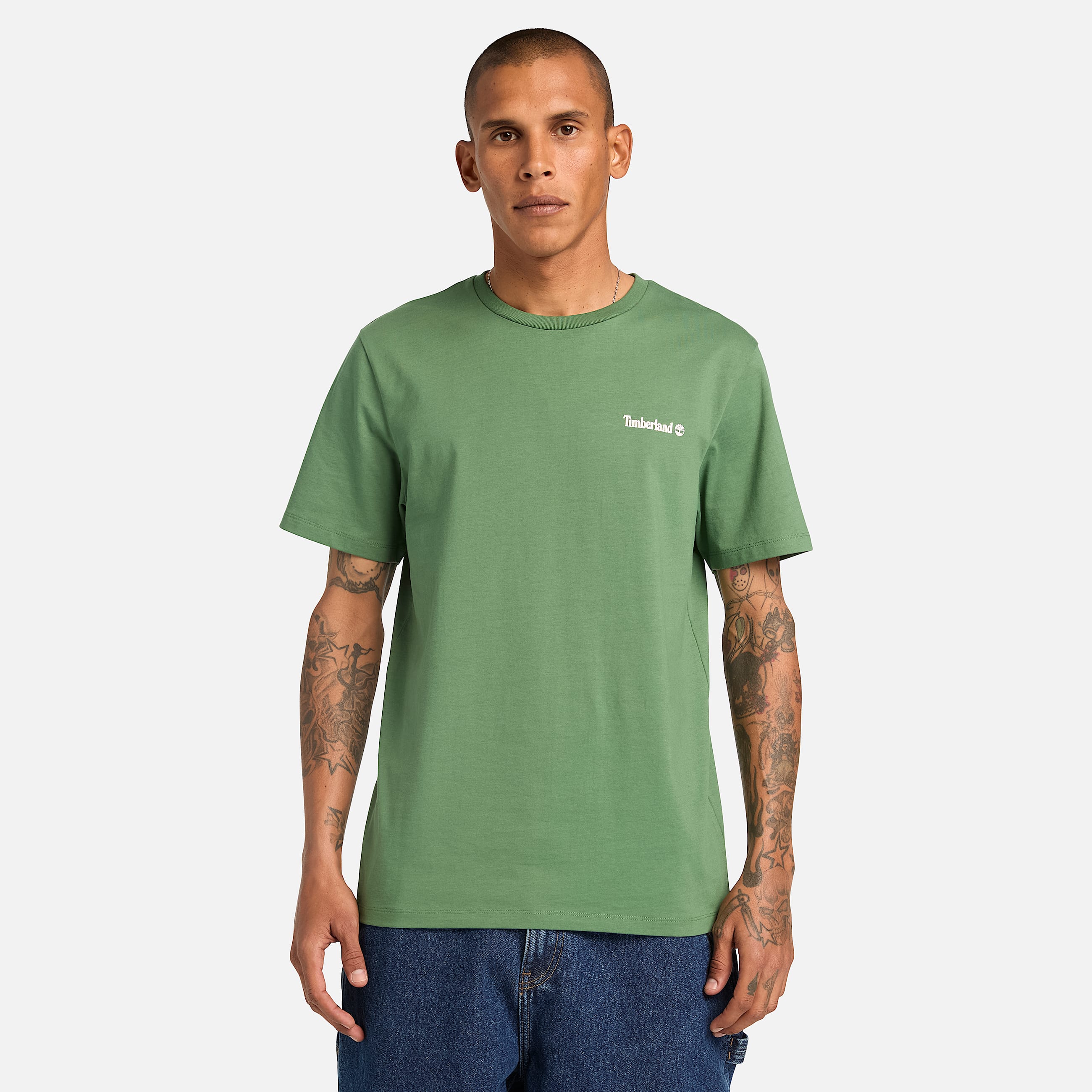 Front and Back Logo TShirt TBL Myrtle Green ALT3