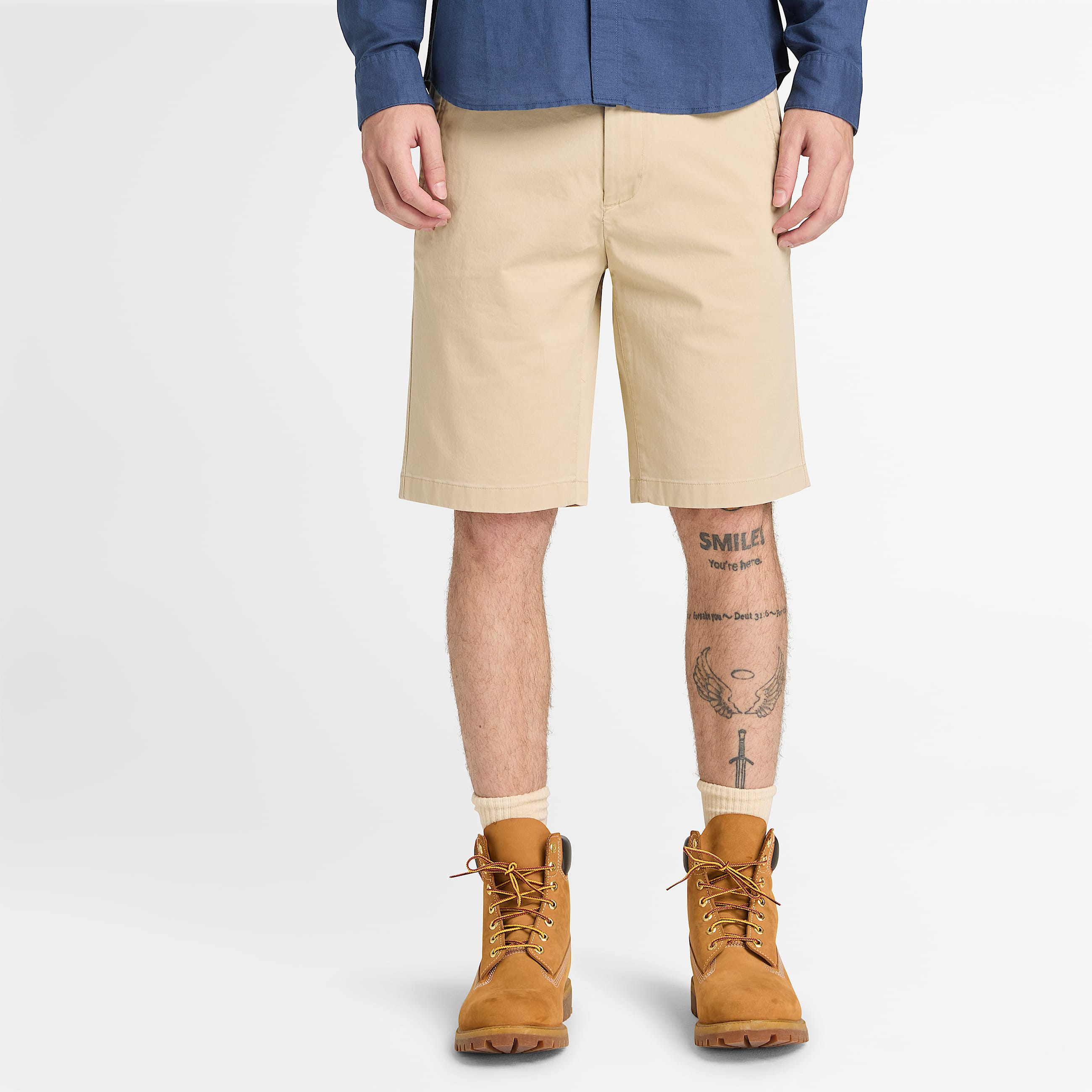 Mens Topsfield Twill Chino Short TBL Tan ALT1