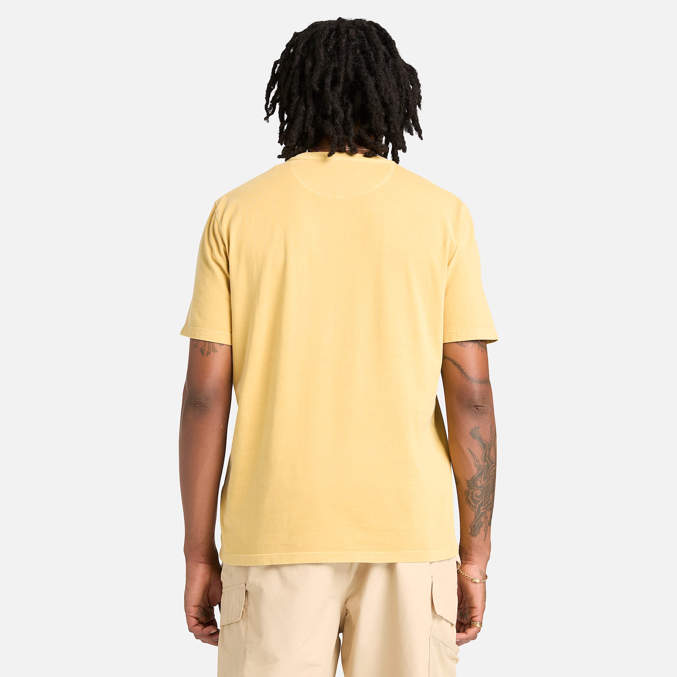 Mens Dunstan River Garment Dyed ShortSleeve TShirt TBL Olive ALT8