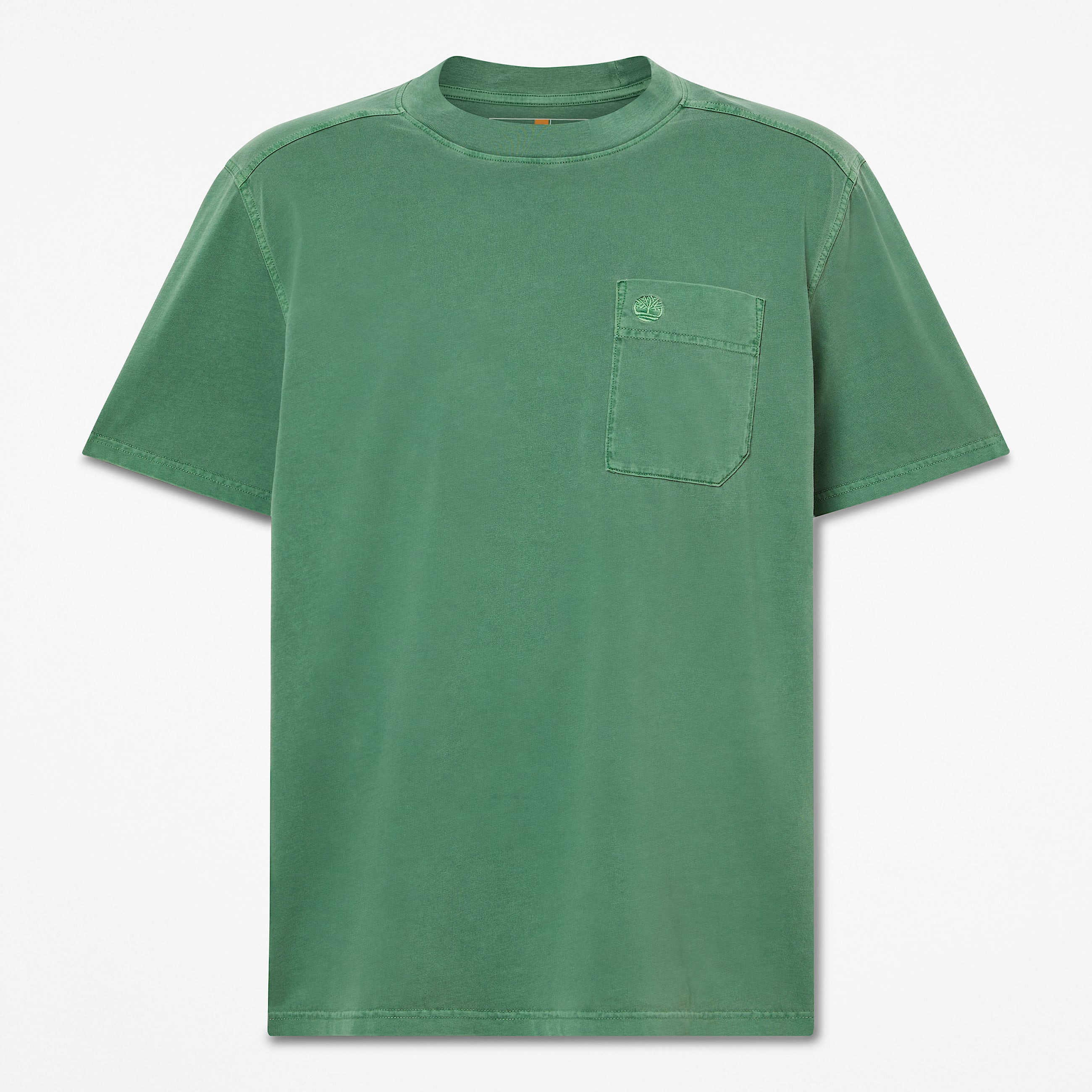 Mens Merrymack River Garment Dyed Chest Pocket TShirt TBL Forest Green HERO