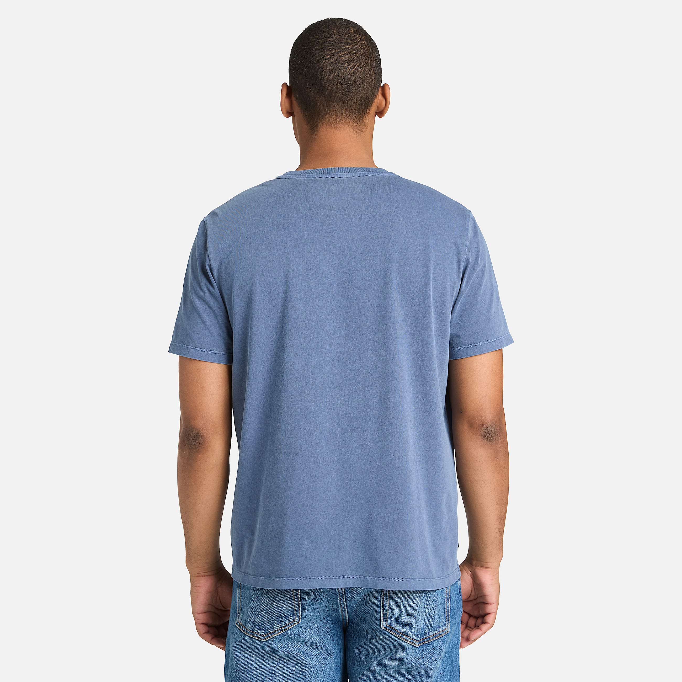 Mens Garment Dyed Logo Graphic TShirt TBL Dark Blue ALT8