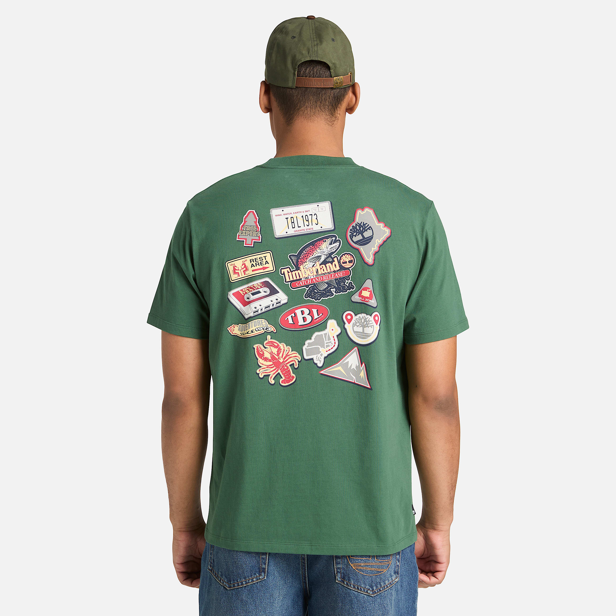 Mens Magnet Graphic TShirt TBL Pine Needle ALT8