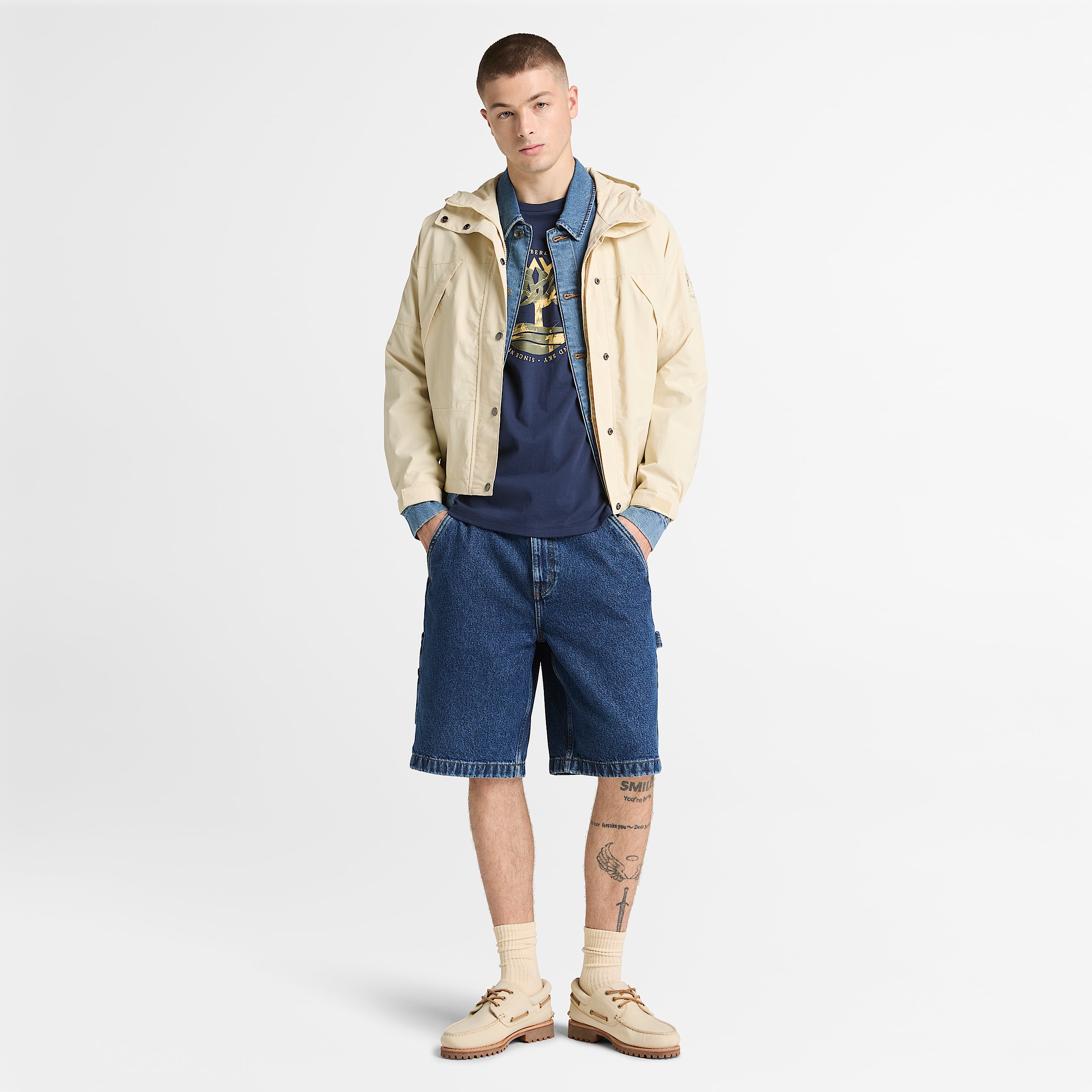 Playera Grfica Logo del rbol Lake House para Hombre TBL Azul marino oscuro ALT2