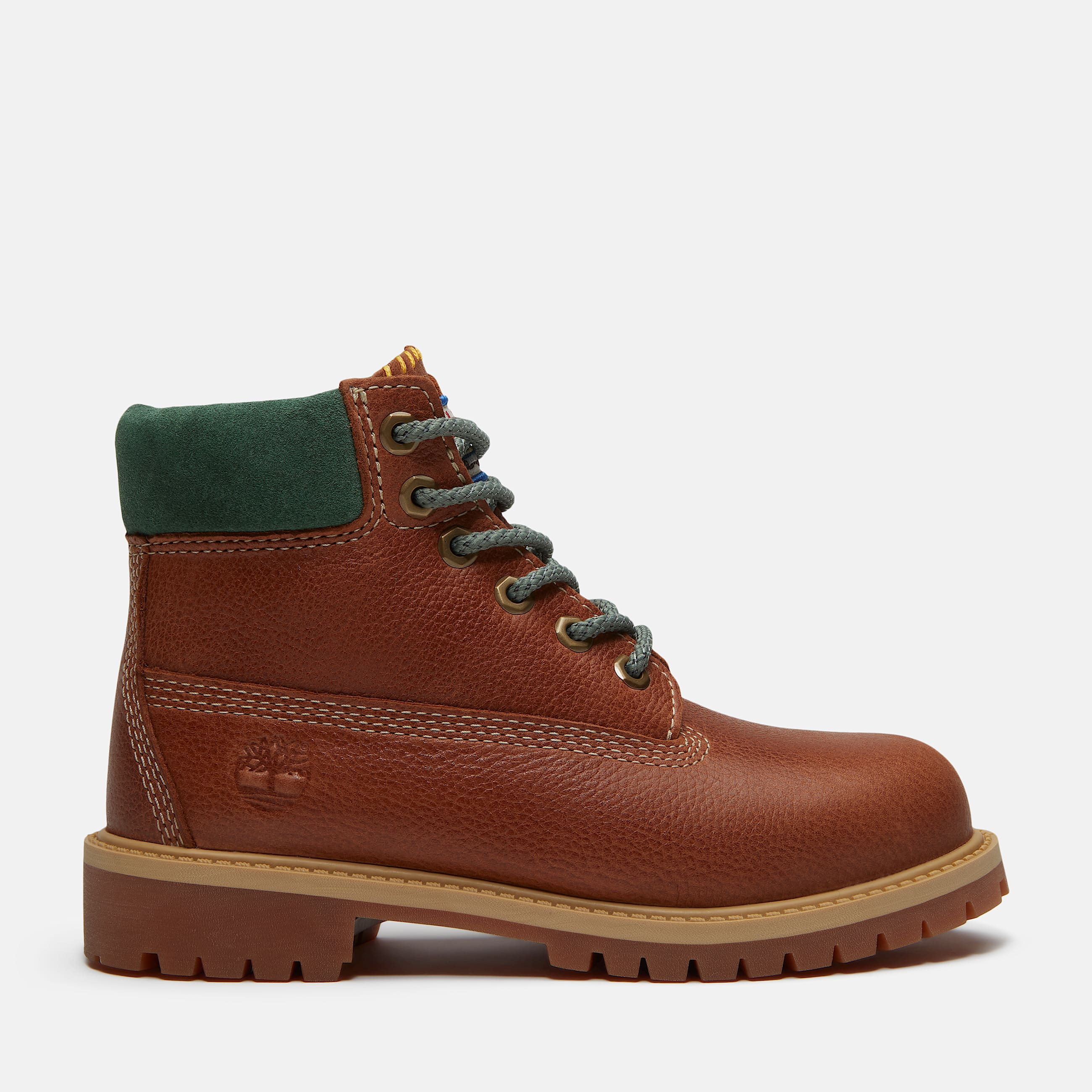 Junior Timberland Premium 6Inch Waterproof Boot TBL Rust FullGrain HERO