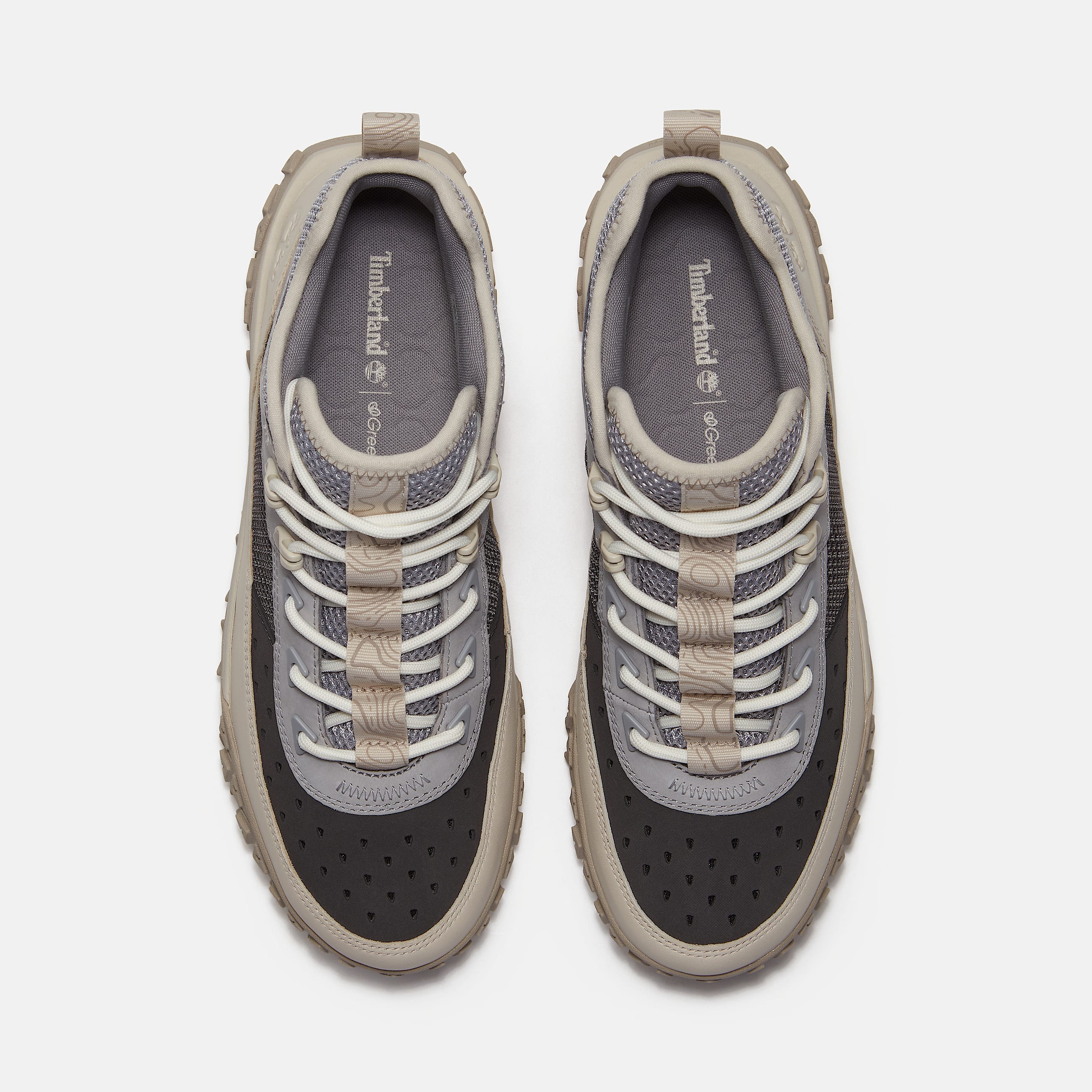 Mens GreenStride Motion 6 Mid Perforated Sneaker TBL White FullGrain ALT2