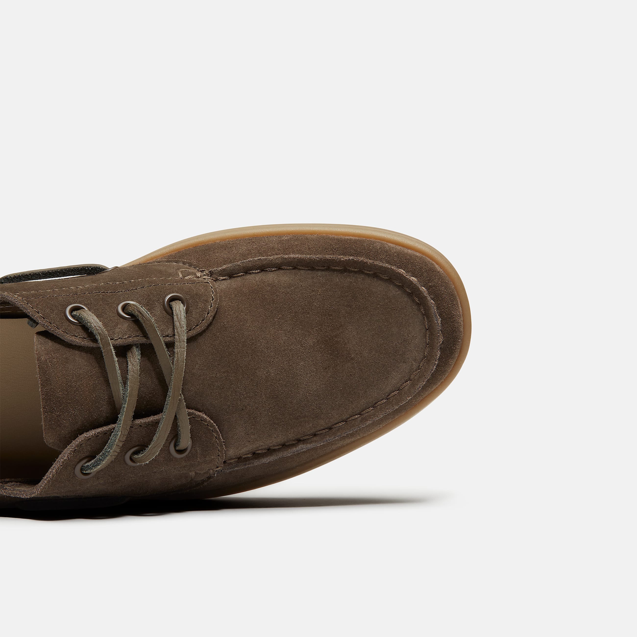 Mens Timberland Portofino Pier Boat Shoe TBL Dark Brown SuedeBeige ALT7