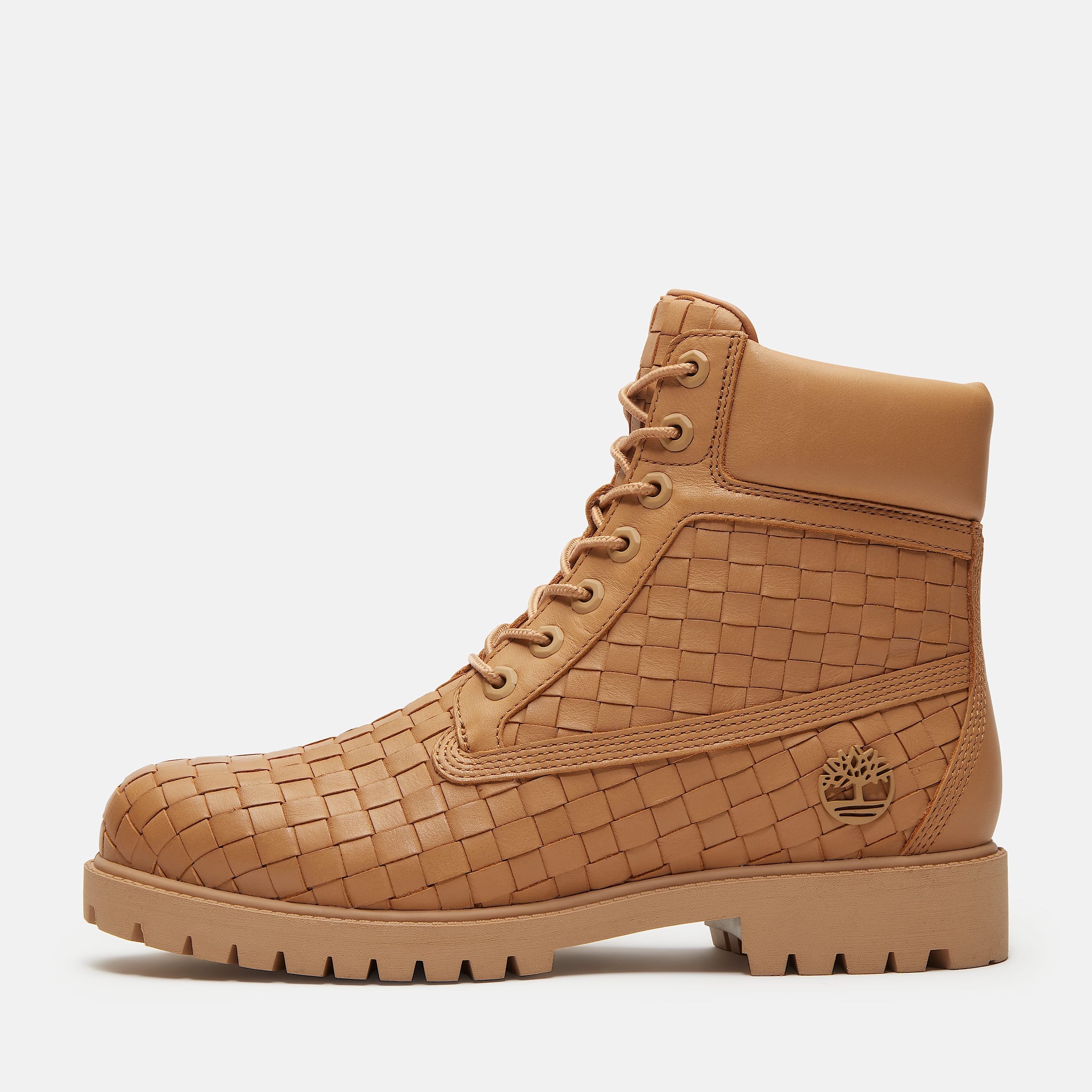 Mens Timberland Textured Premium 6Inch Boot TBL Beige FullGrain ALT10