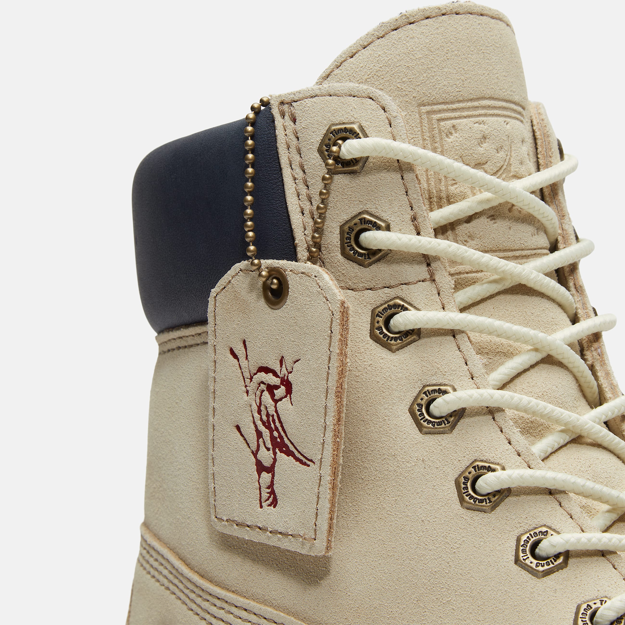 Botas impermeables Timberland Year of the Horse Premium de 6 para hombre TBL Ante Beige claroAzul oscuro ALT7