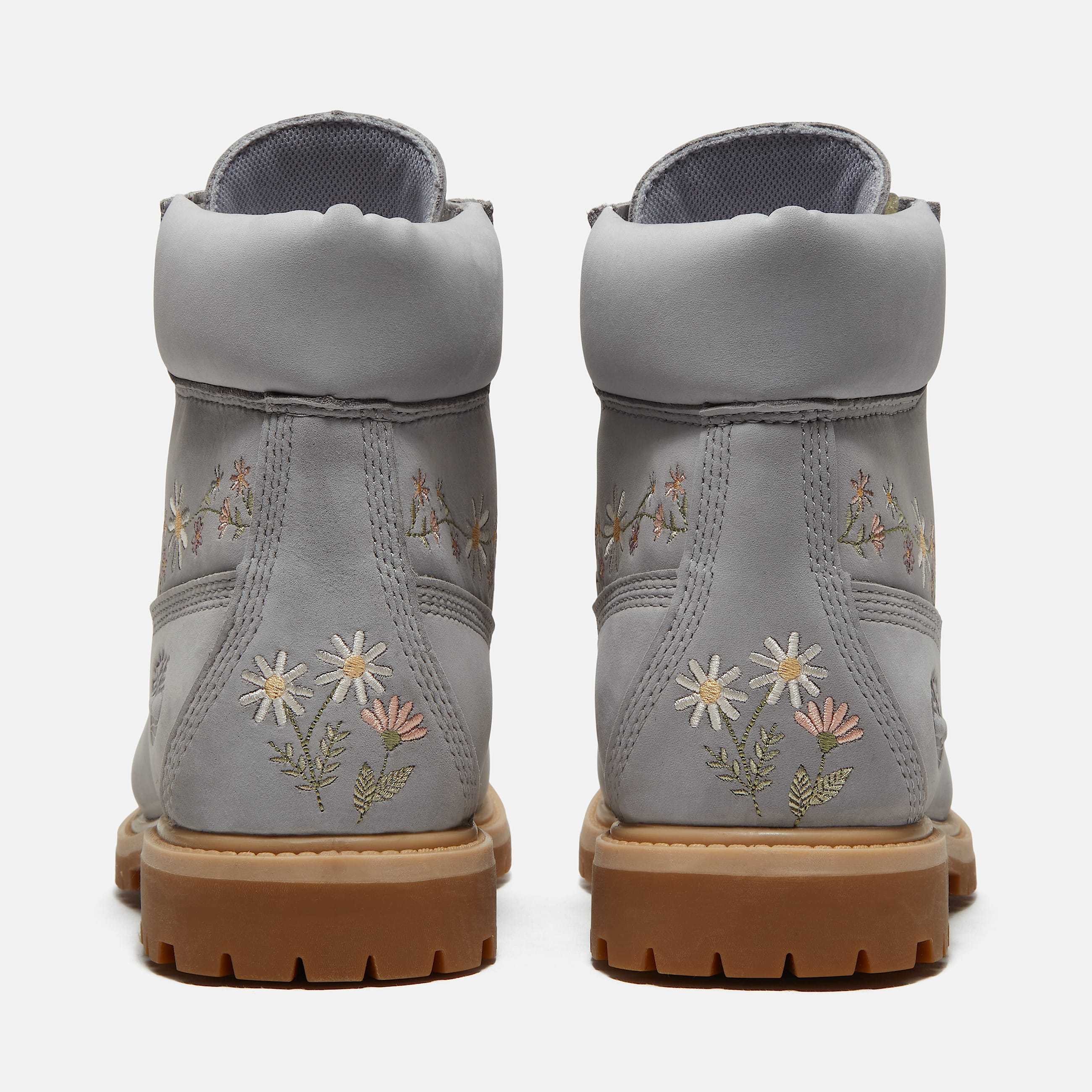 Womens Timberland Premium 6Inch Waterproof Boot TBL Light Grey Nubuck ALT5