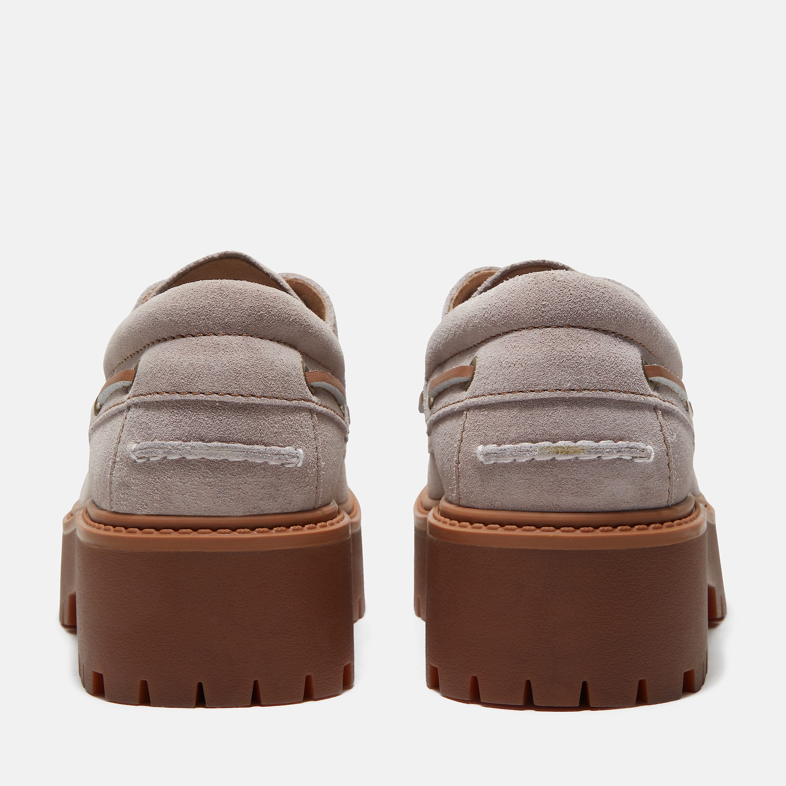 Womens Stone Street Platform Boat Shoe TBL Light Purple Suede ALT5