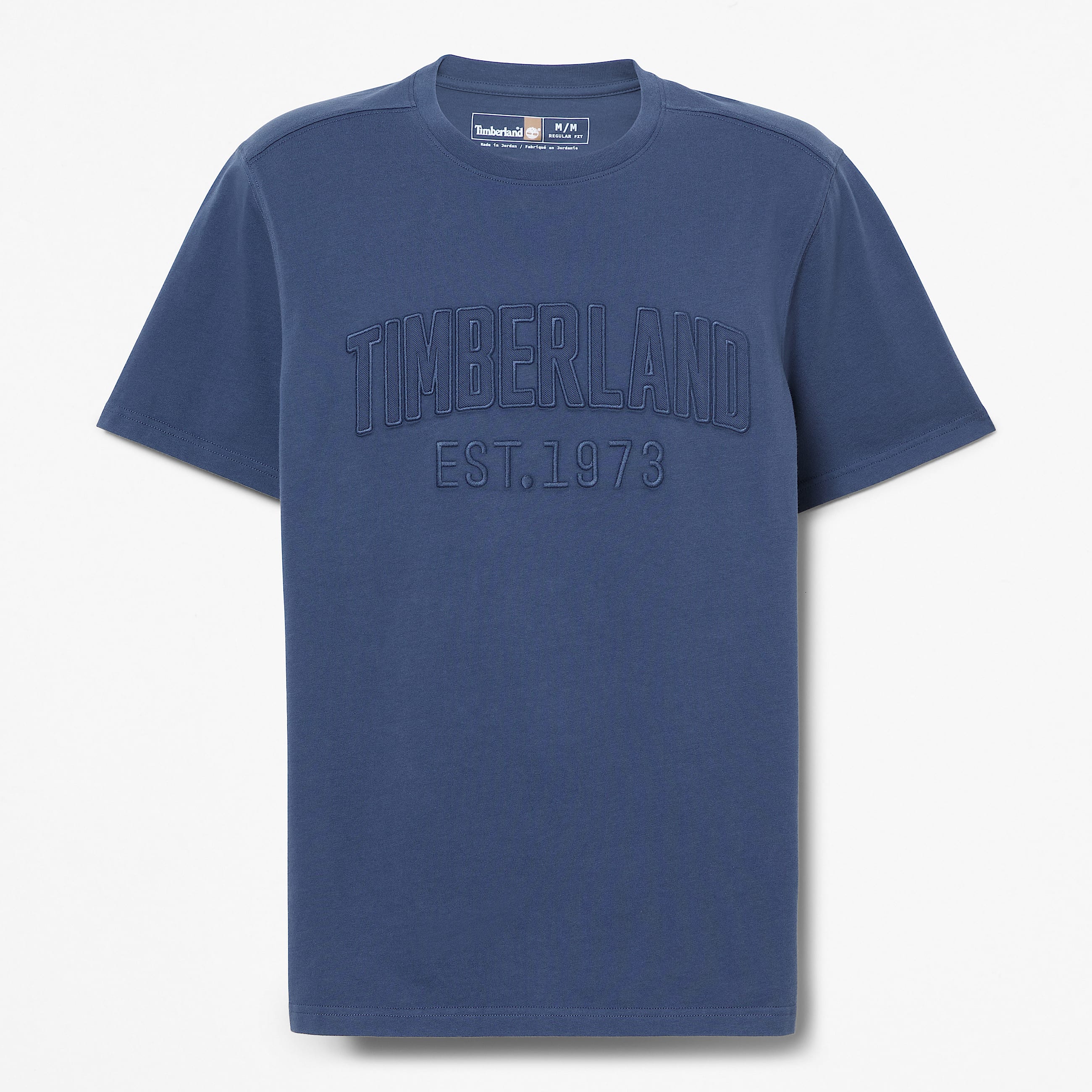 Mens Washed Embroidered Logo TShirt TBL Oceana HERO