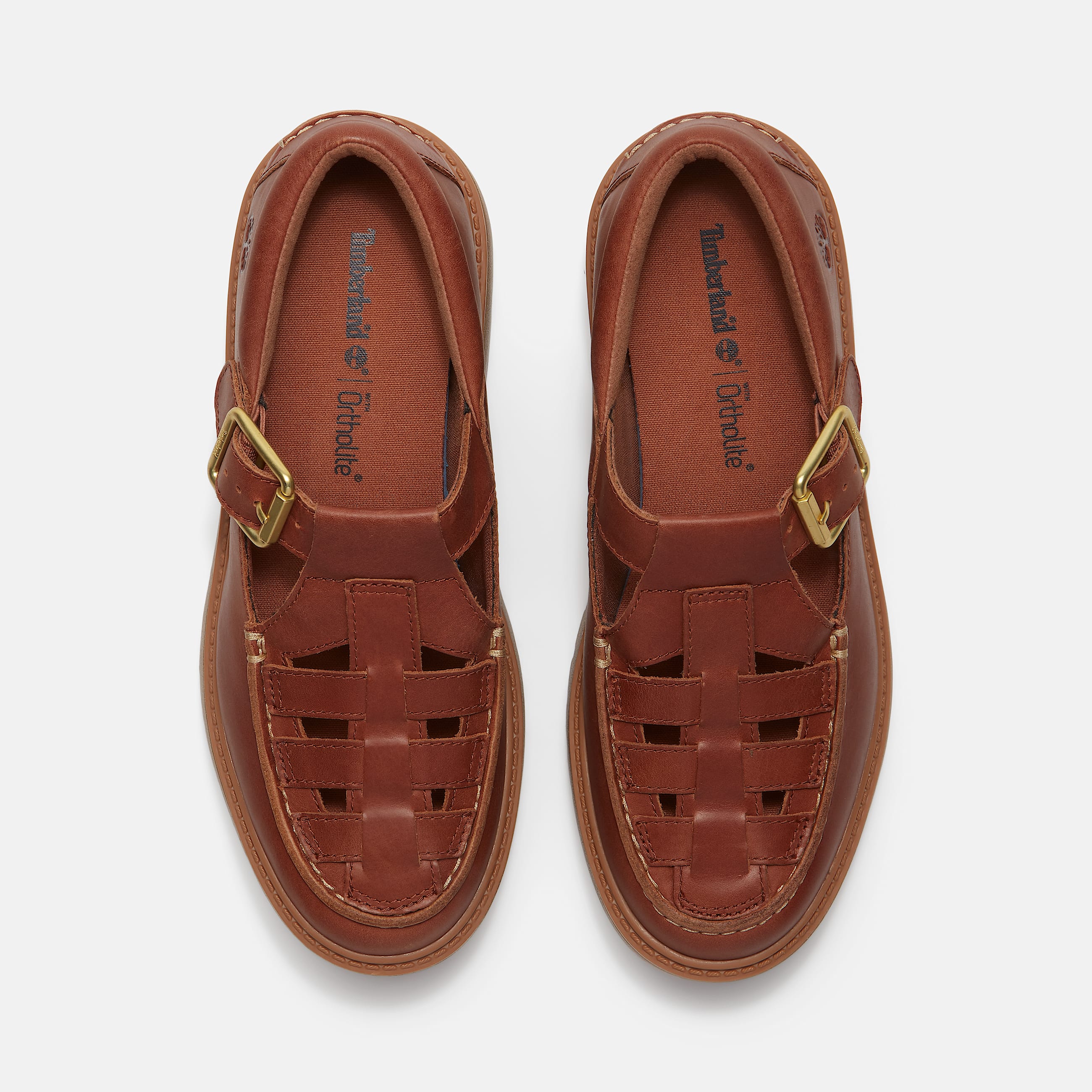 Womens Stone Street Platform Buckle Shoe TBL Rust FullGrain ALT2