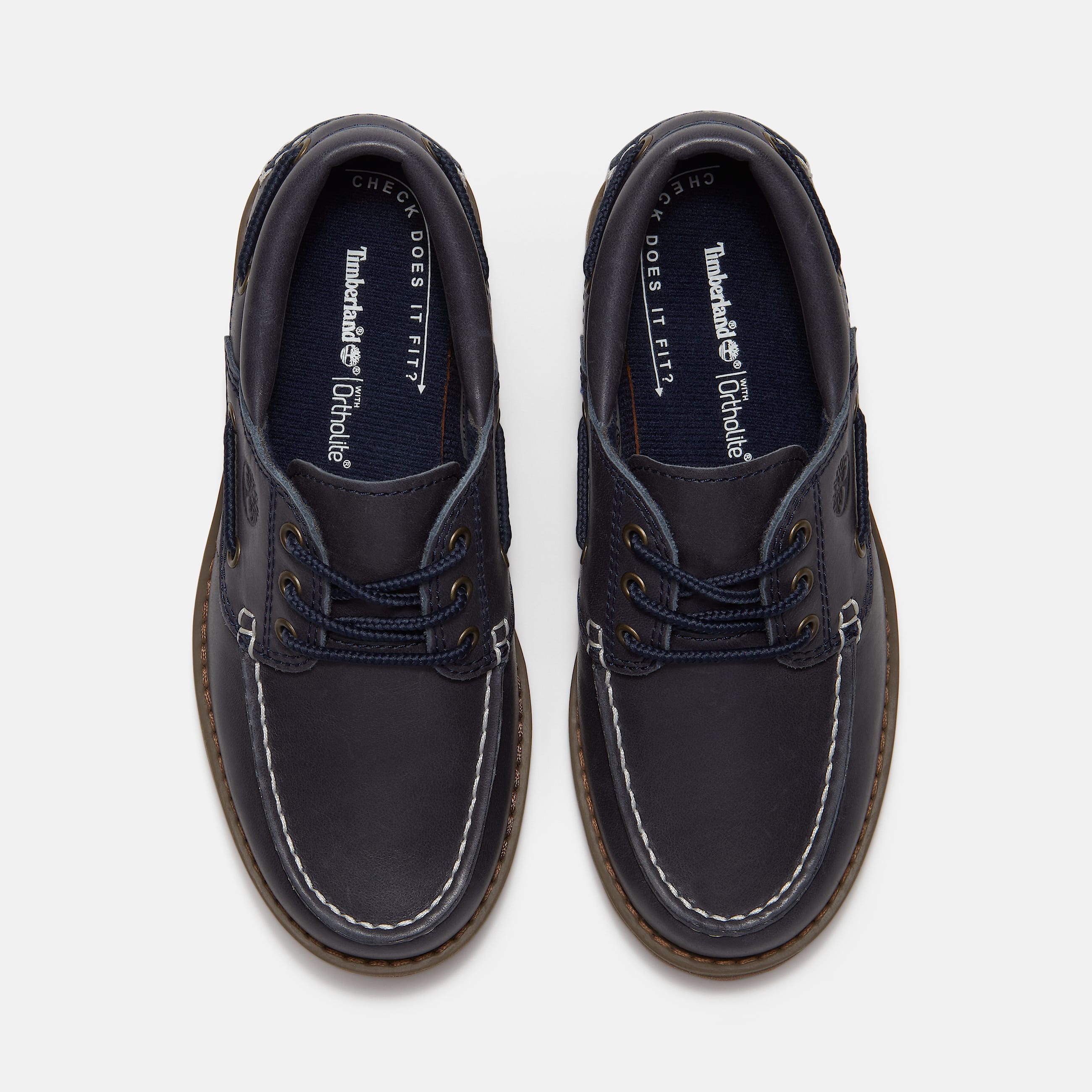 Junior Timberland Authentic Boat Shoe TBL Navy FullGrain ALT2