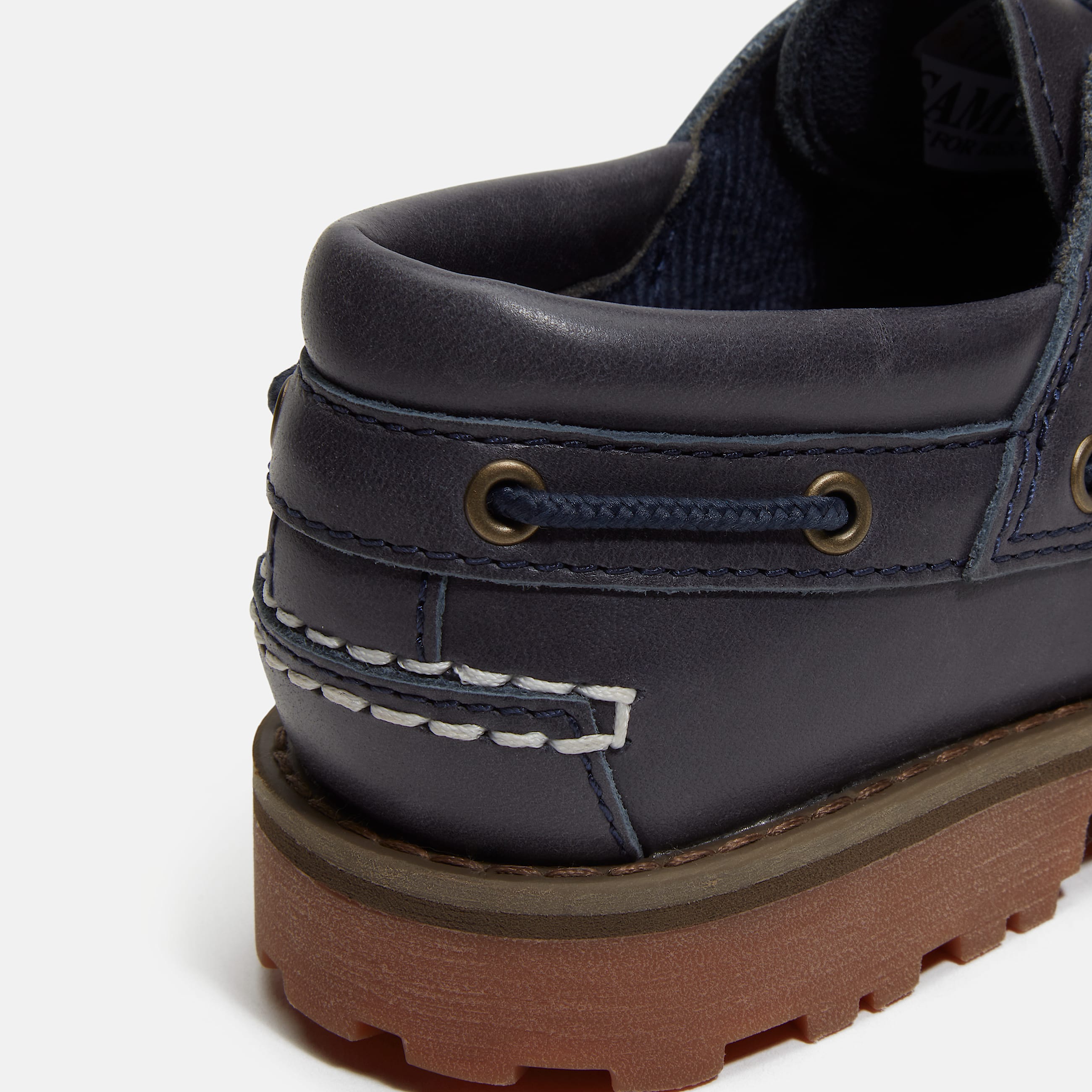 Junior Timberland Authentic Boat Shoe TBL Navy FullGrain ALT7