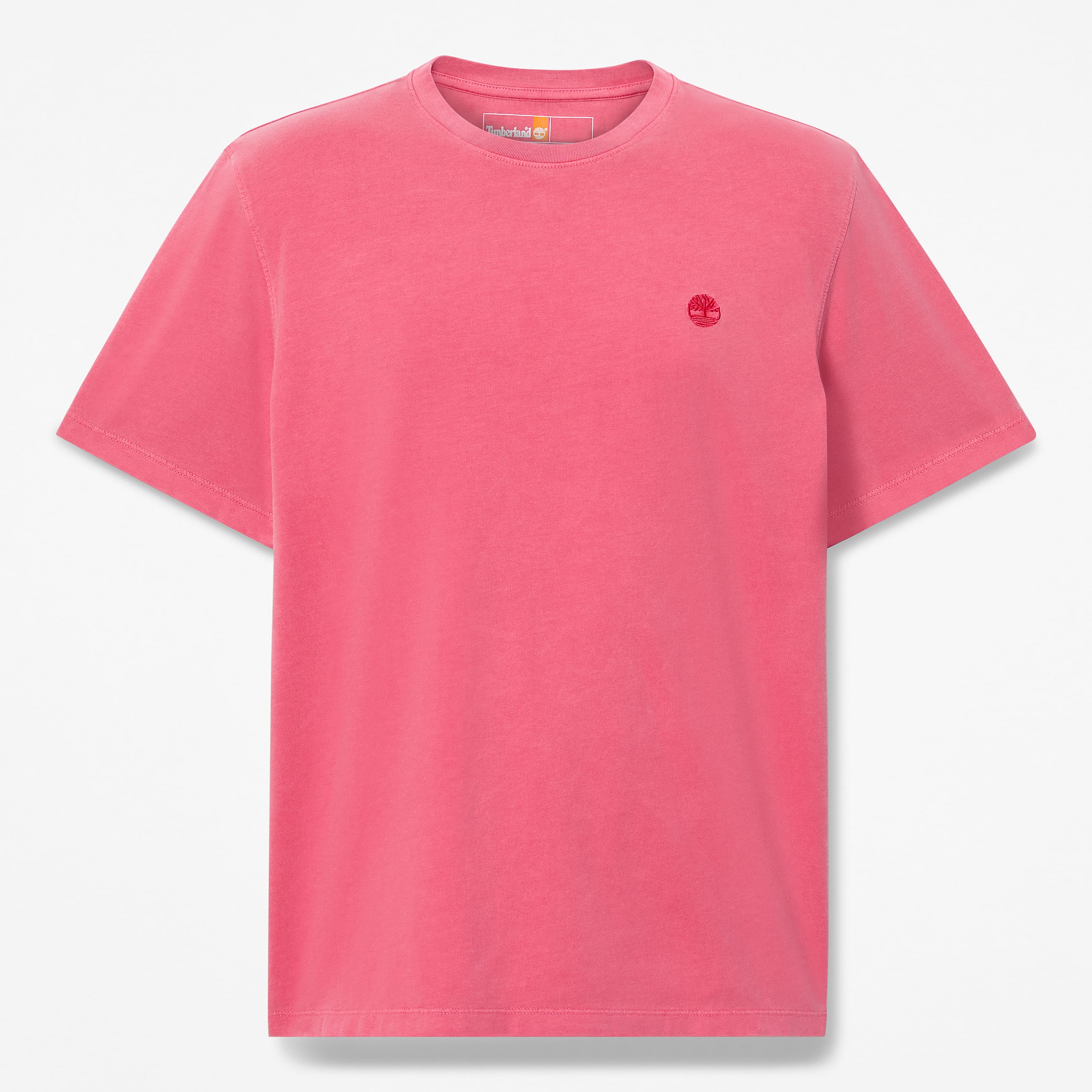 Mens Dunstan River Garment Dyed ShortSleeve TShirt TBL Berry Red HERO