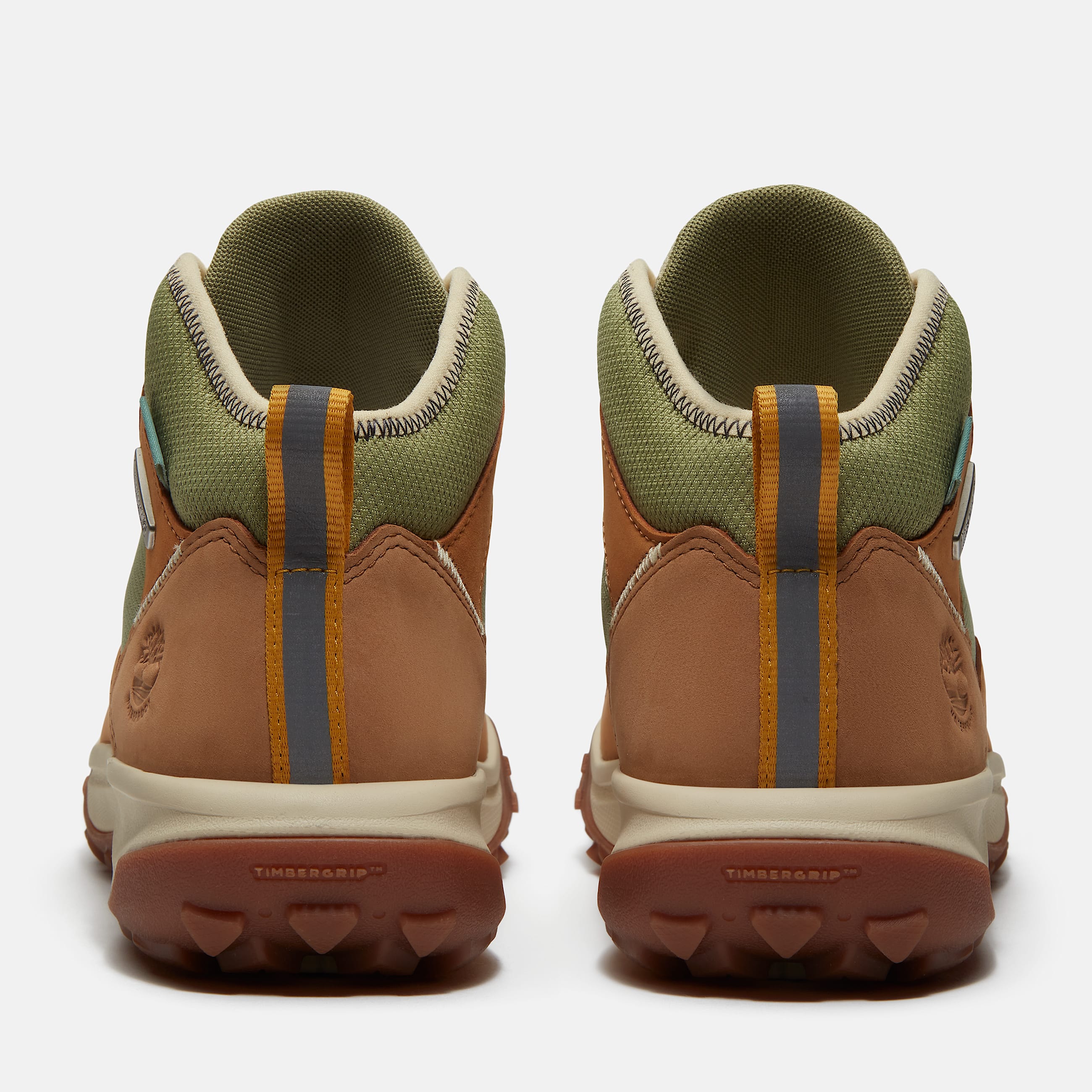 Womens TimberCush Motion 7 Mid Waterproof Sneaker TBL Wheat Nubuck ALT5