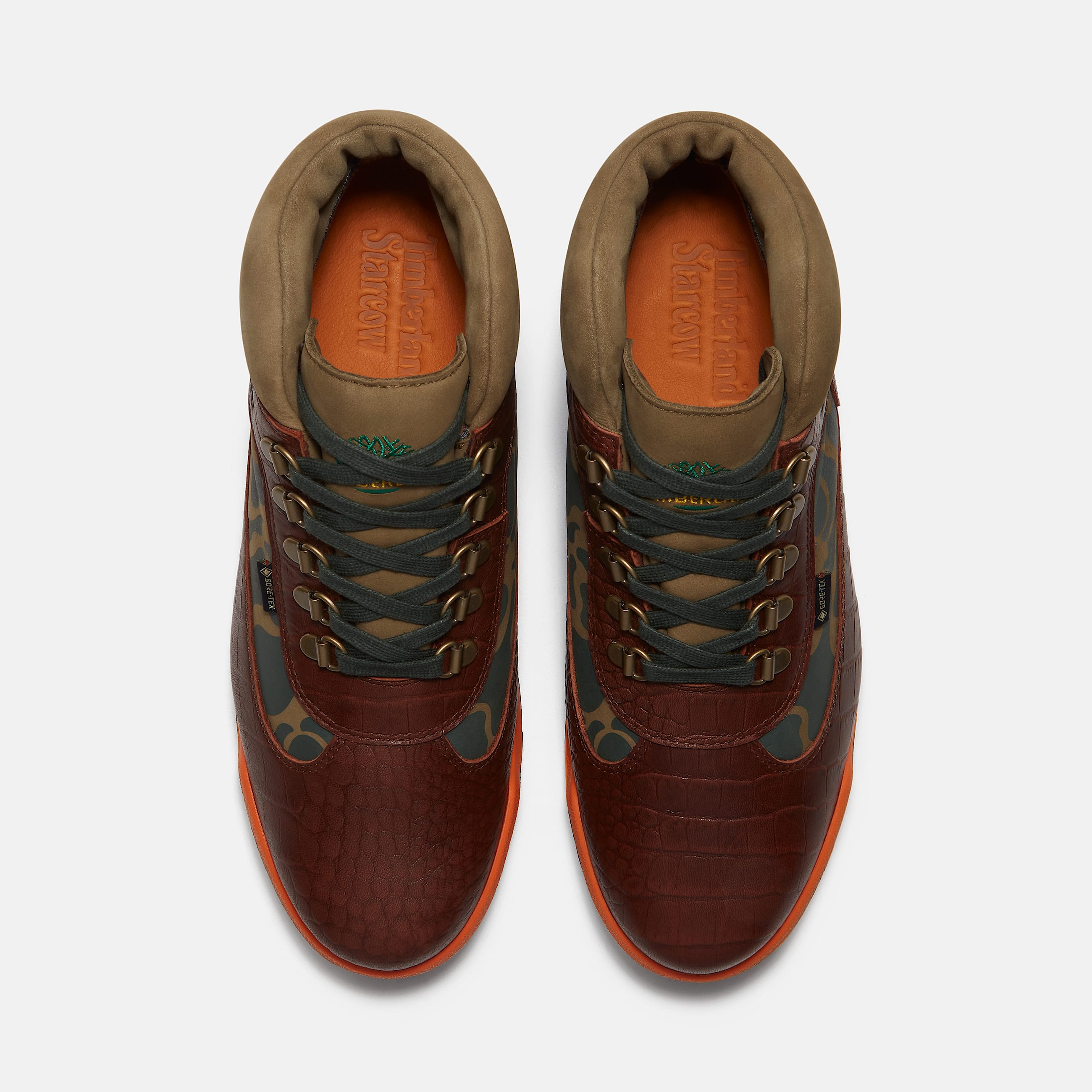 Timberland x Starcow Waterproof Field Boot TBL Brown Croc Embossed FullGrain ALT2