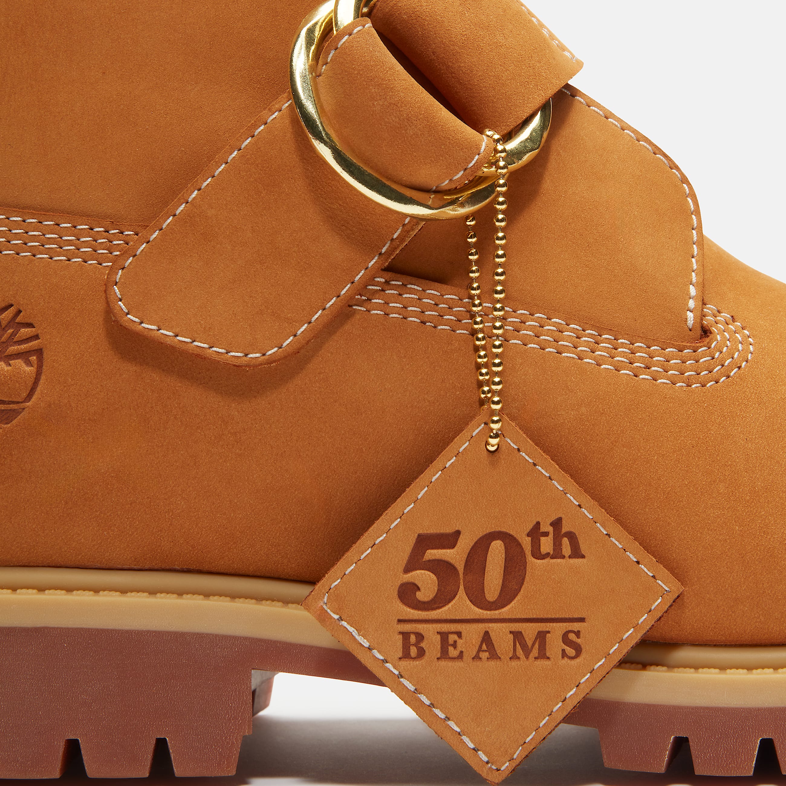 Mens Timberland x BEAMS Buckle Boot with GORETEX Membrane TBL Wheat NubuckBrown ALT7