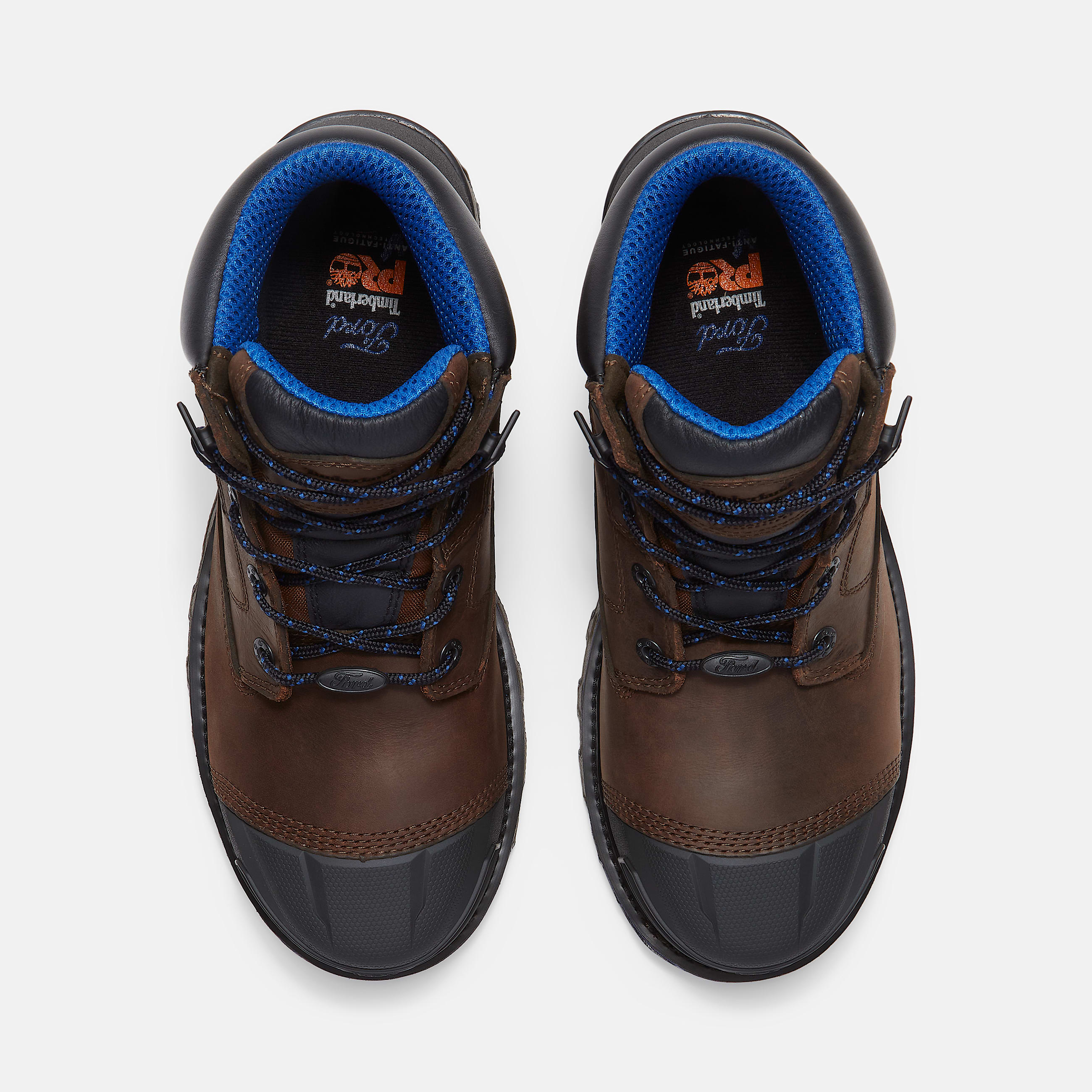 Mens Timberland PRO x Ford Boondock 6 Waterproof Work Boot TBL BrownBlue ALT2