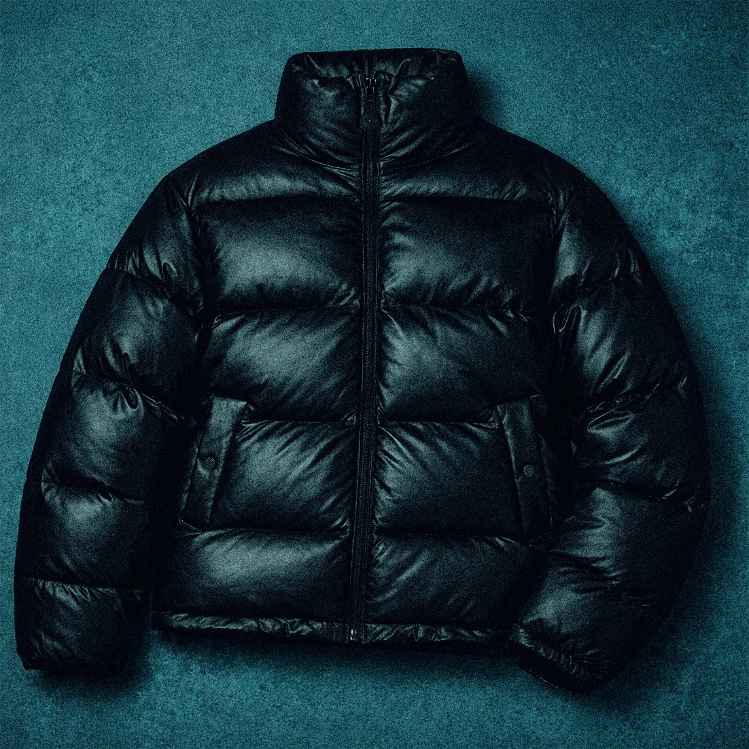 Welch Mountain Leather Puffer Jacket TBL Black Sheepskin Leather HERO