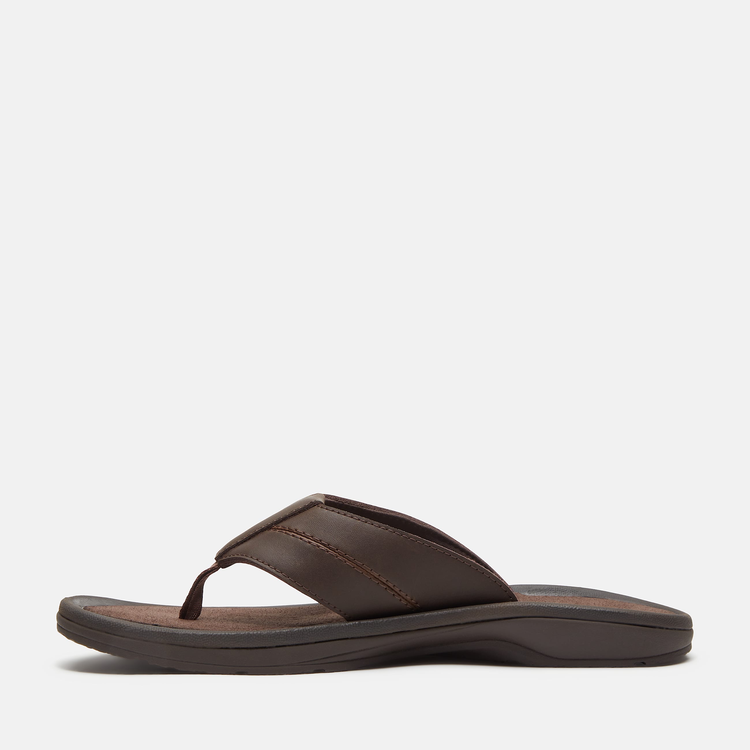 Mens Timberland Originals Slide Sandal TBL Dark Brown Leather ALT6