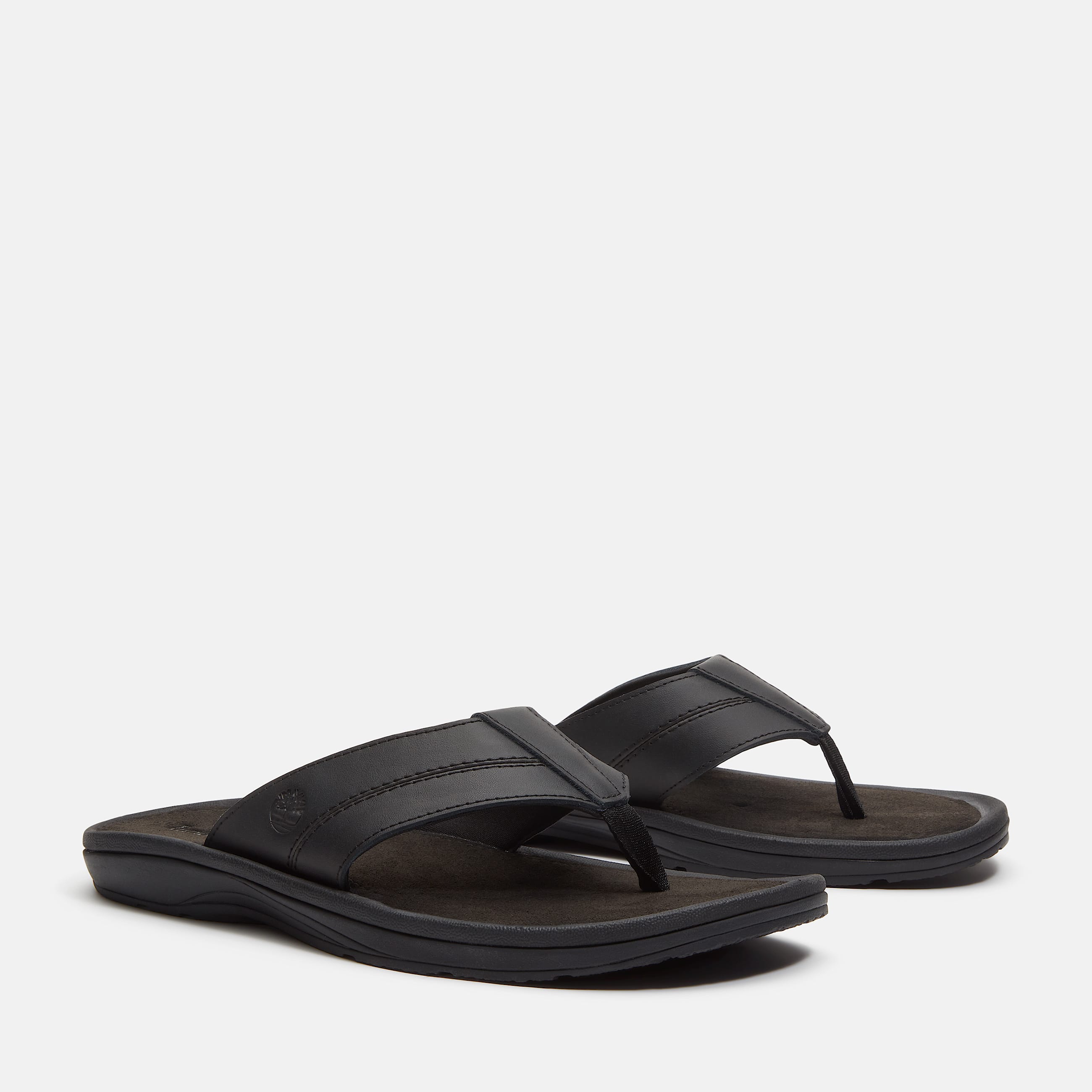 Mens Timberland Originals Slide Sandal TBL Black Leather ALT4