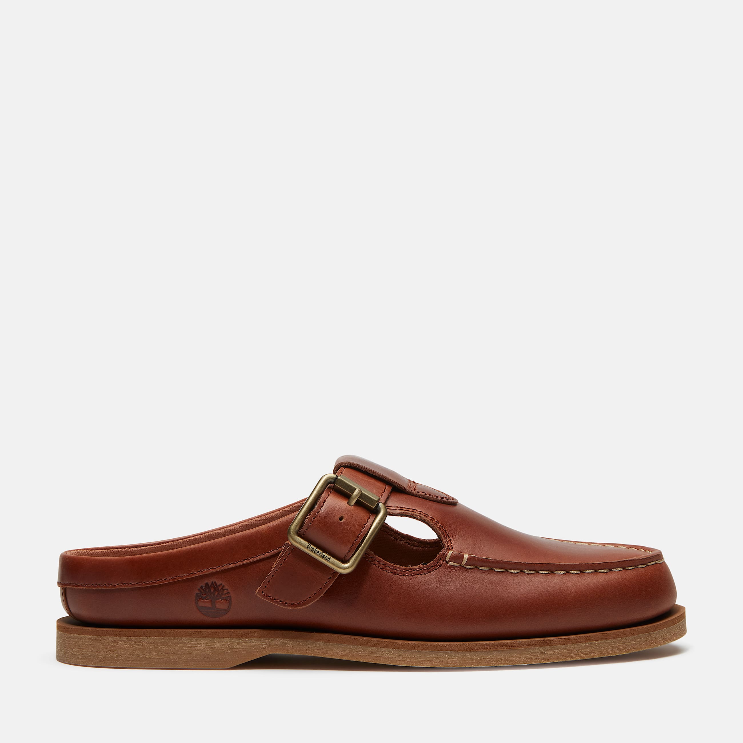 Womens Timberland Classic Boat Mule TBL Rust FullGrain HERO