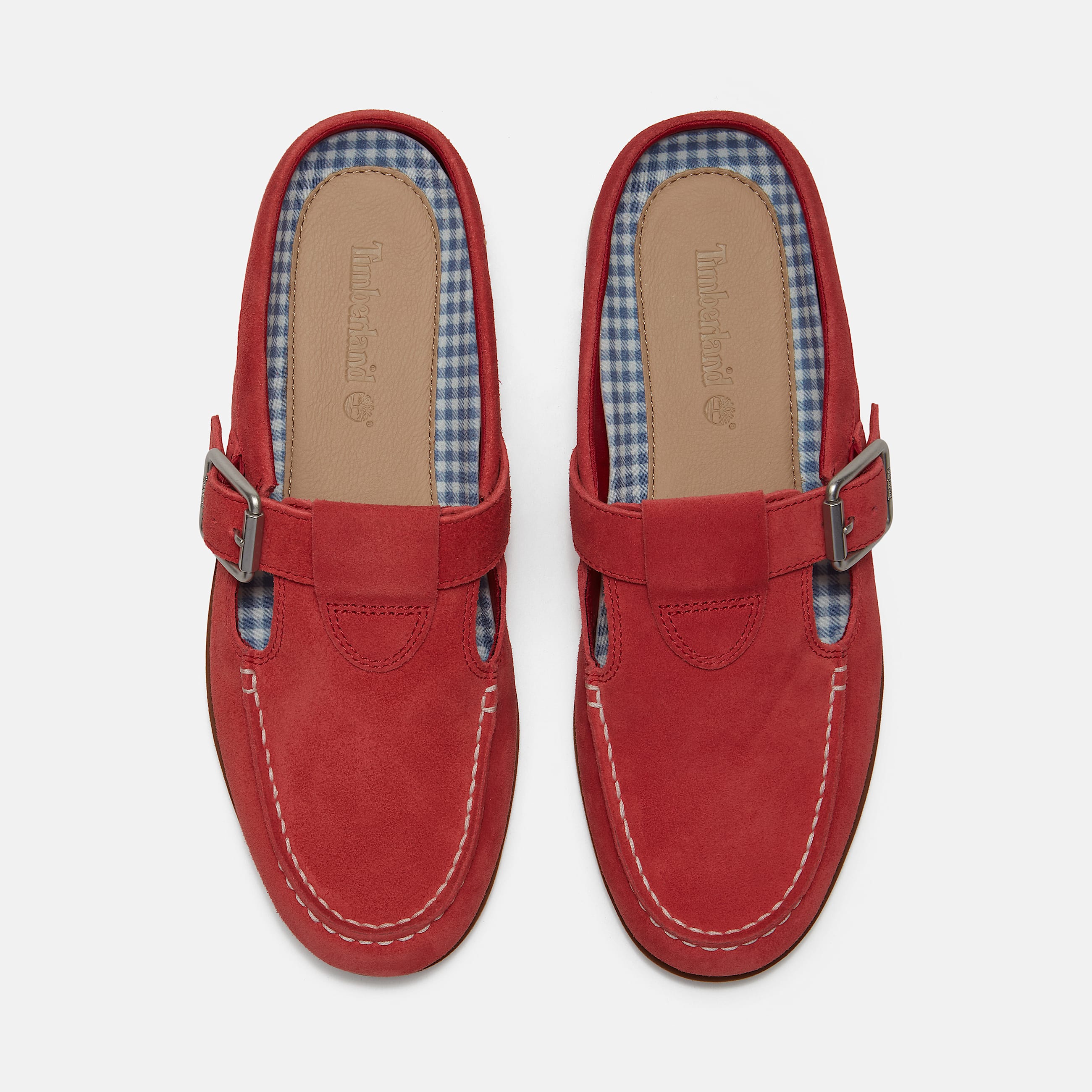 Womens Timberland Classic Boat Mule TBL Red Suede ALT2