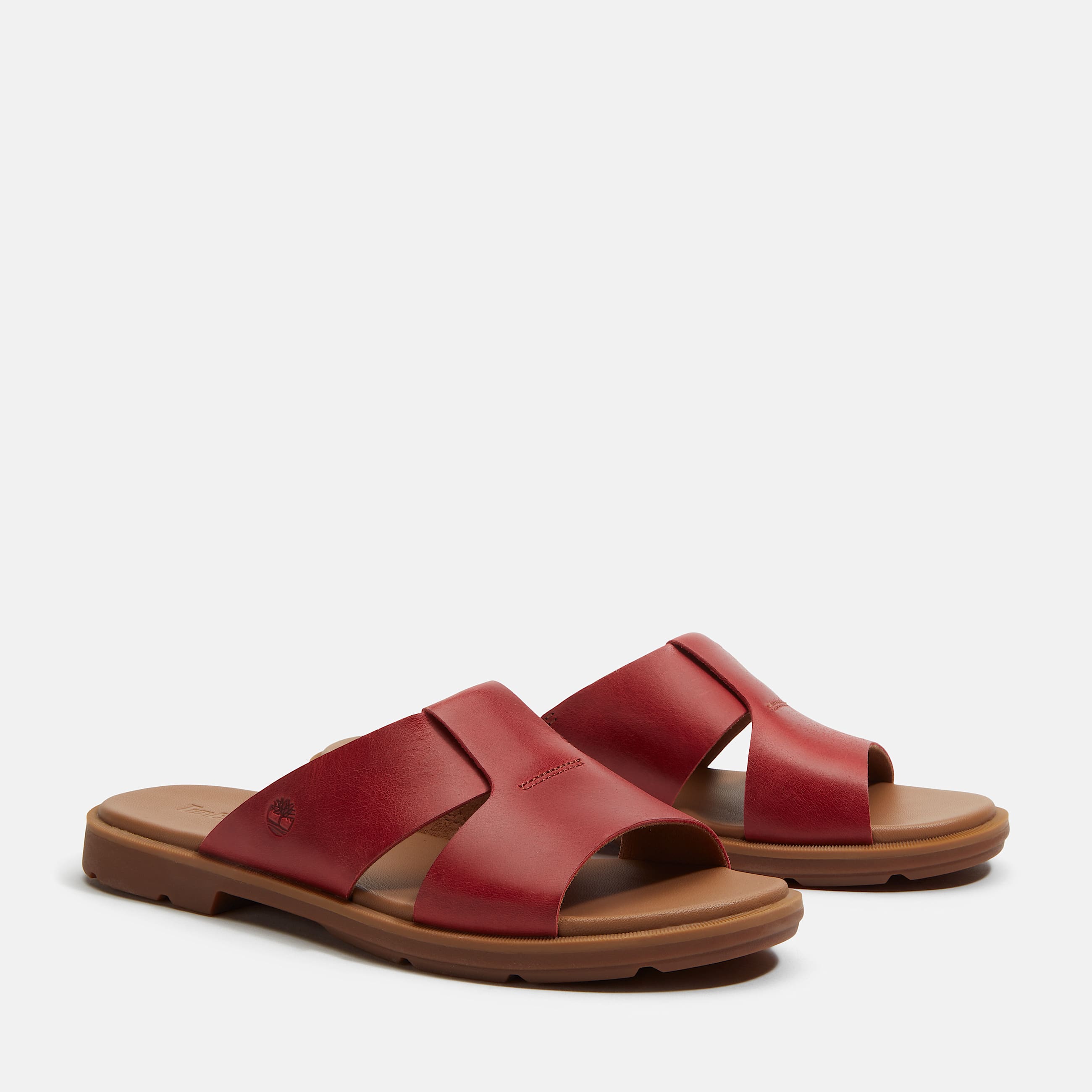 Womens Calista Bay Slide Sandal TBL Red FullGrain ALT4