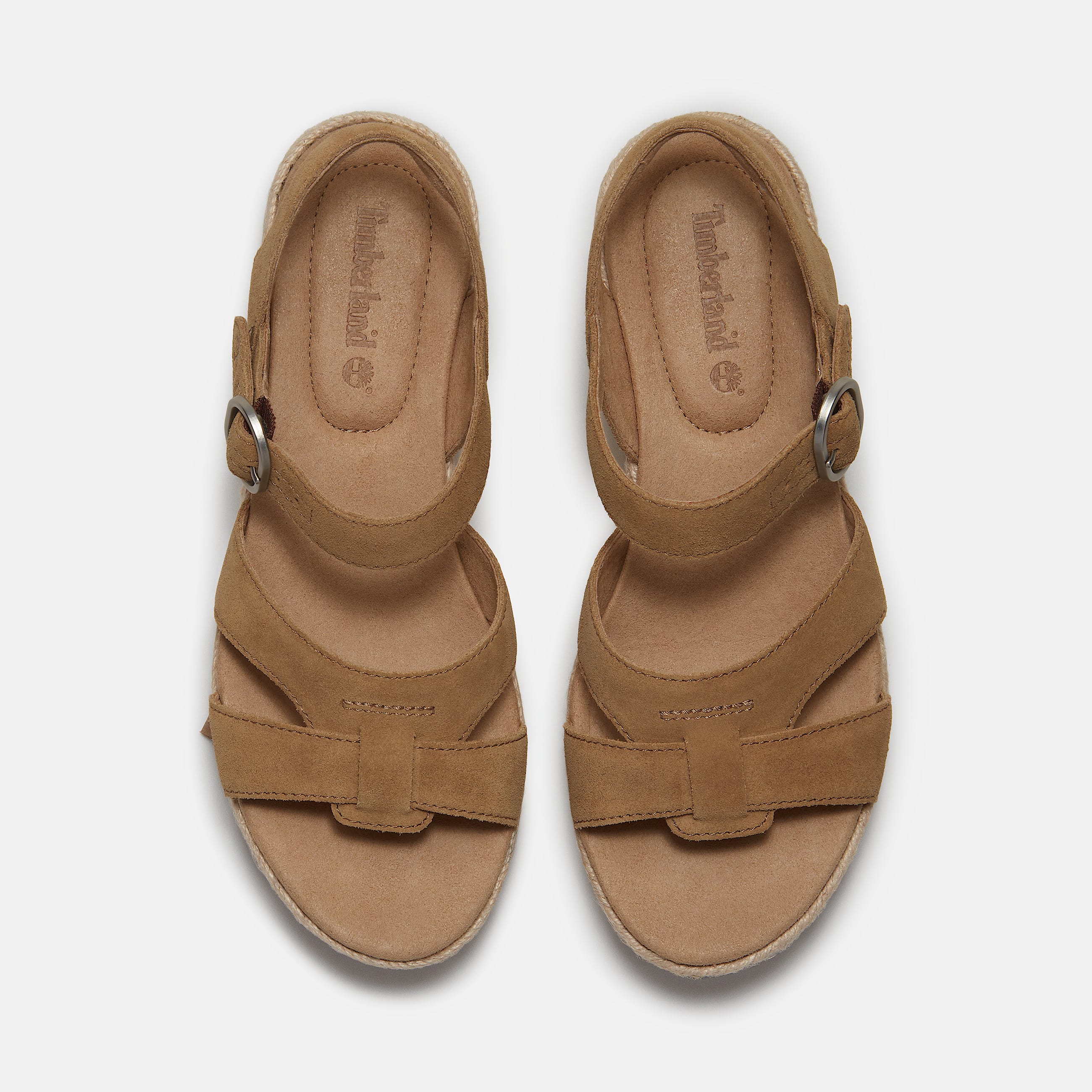 Womens Santorini Sun Backstrap Sandal TBL Beige Suede ALT2