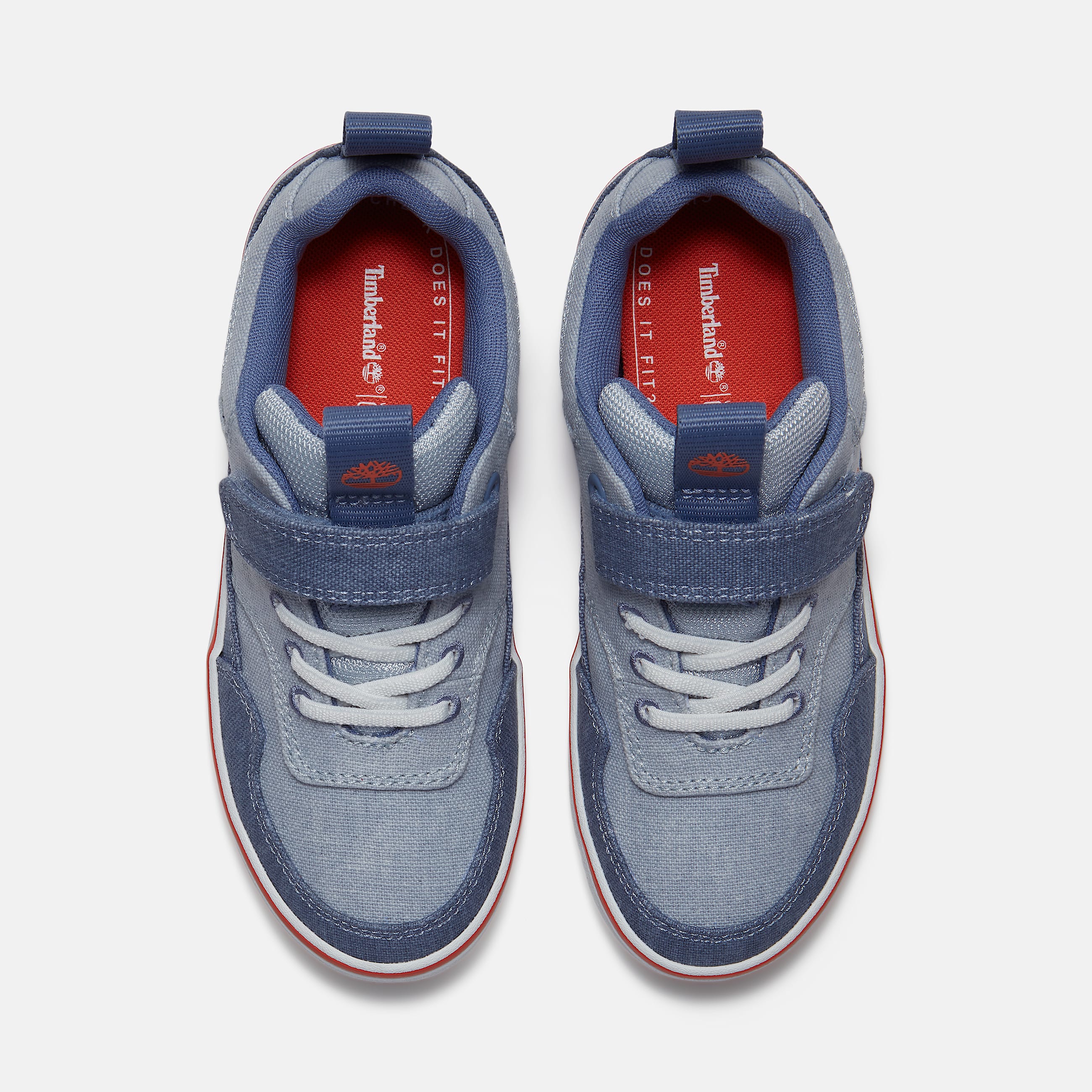 Youth Stone Jump HookandLoop Sneaker TBL Light Blue Canvas ALT2