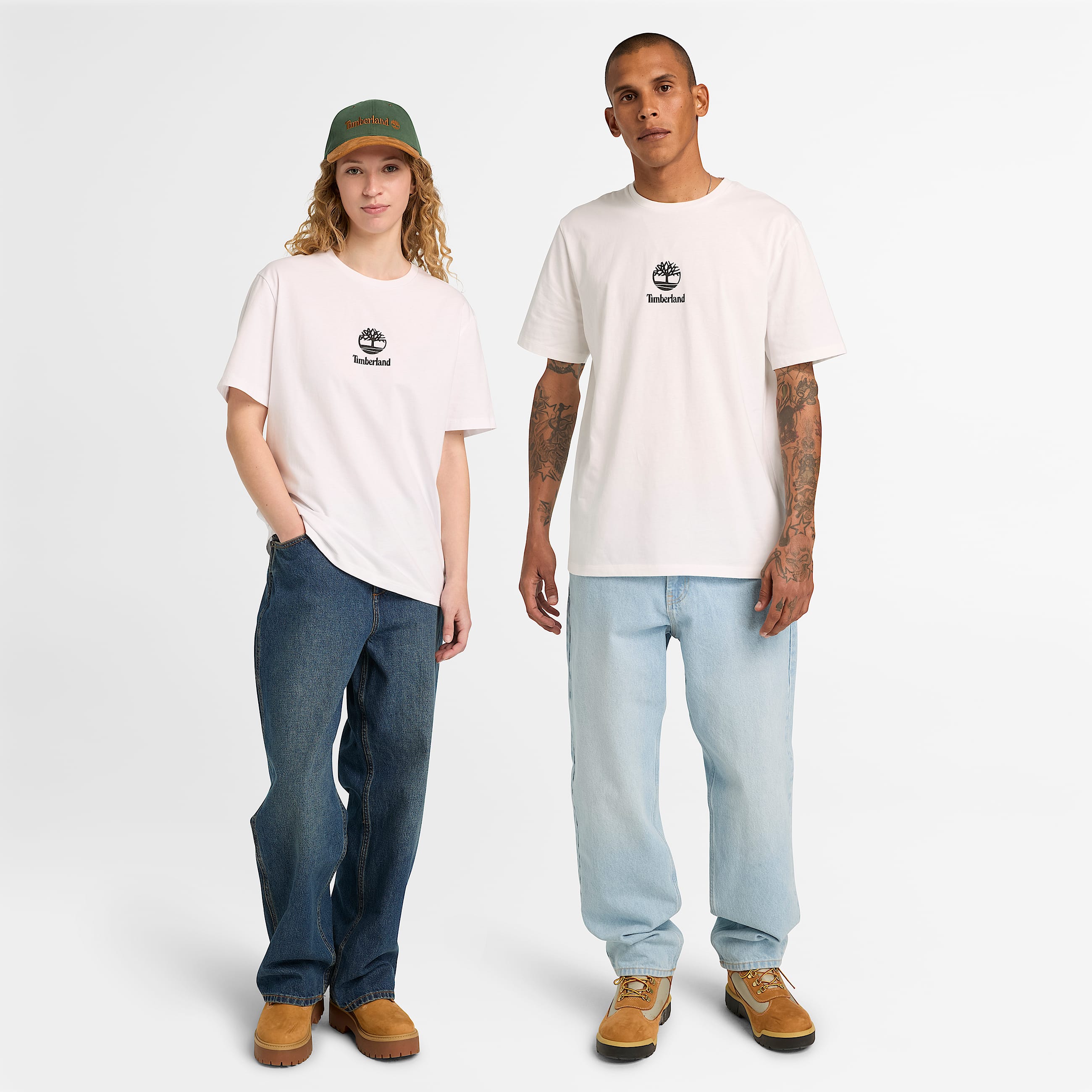 Stack Logo ShortSleeve TShirt TBL White ALT1