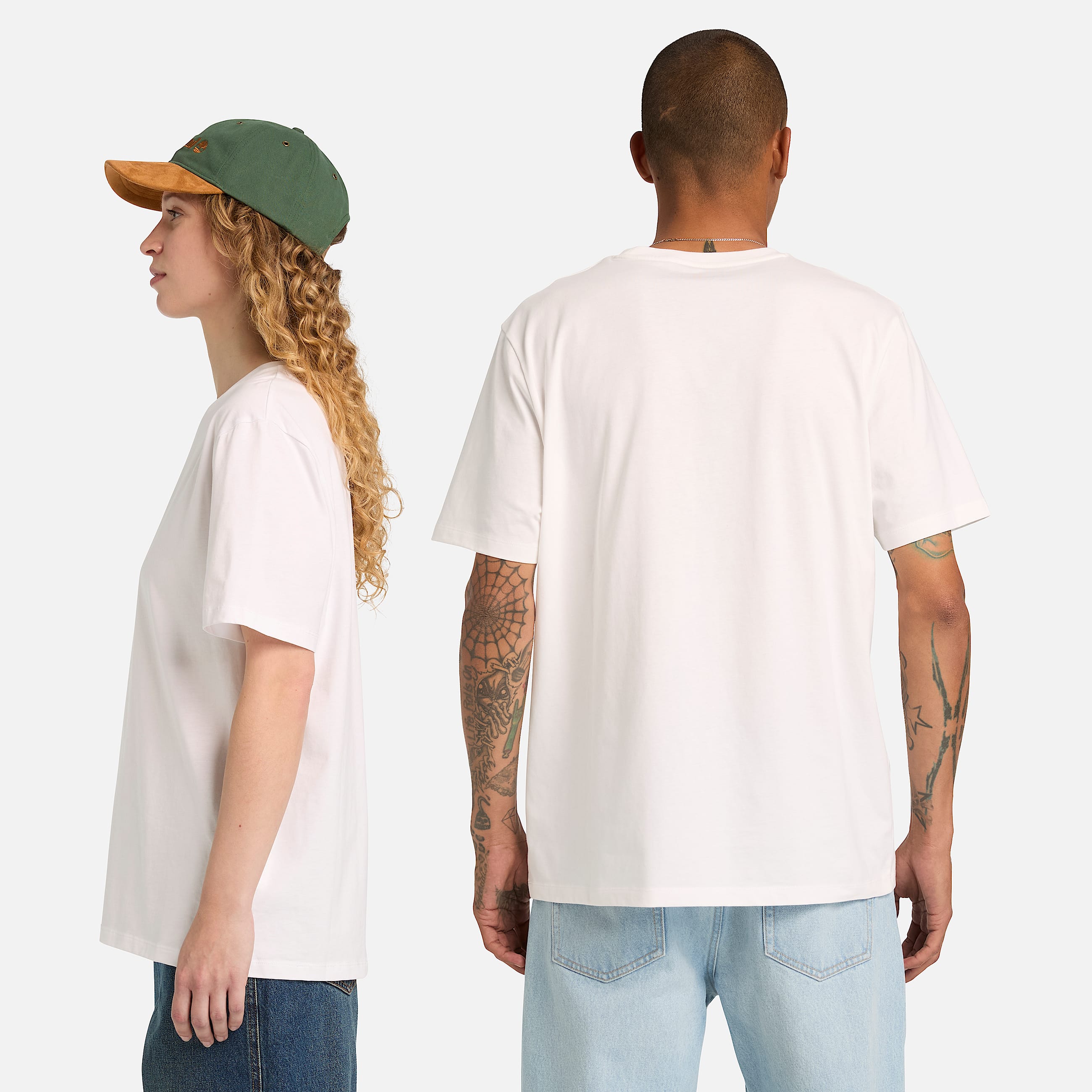 Stack Logo ShortSleeve TShirt TBL White ALT2