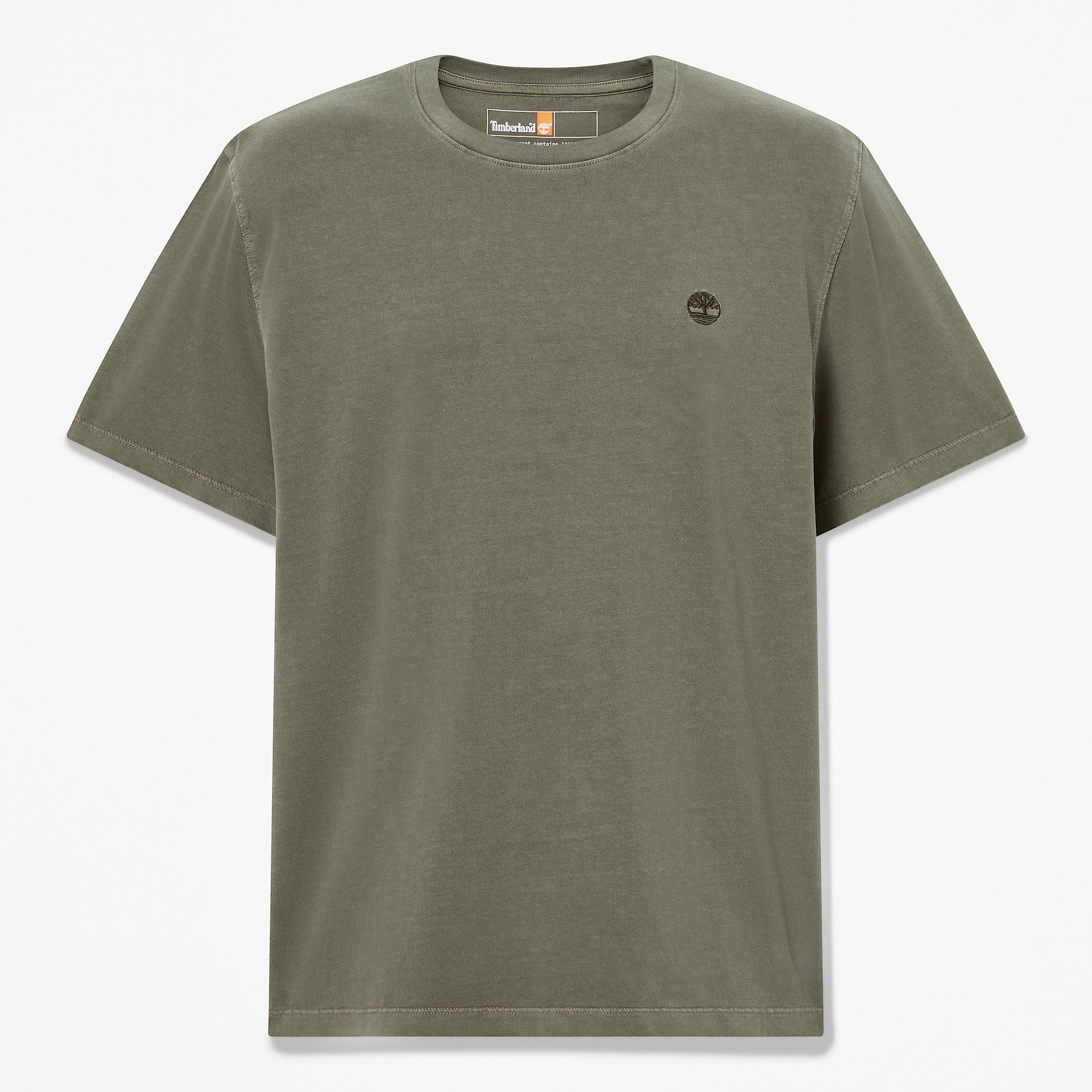 Mens Dunstan River Garment Dyed ShortSleeve TShirt TBL Leaf Green HERO