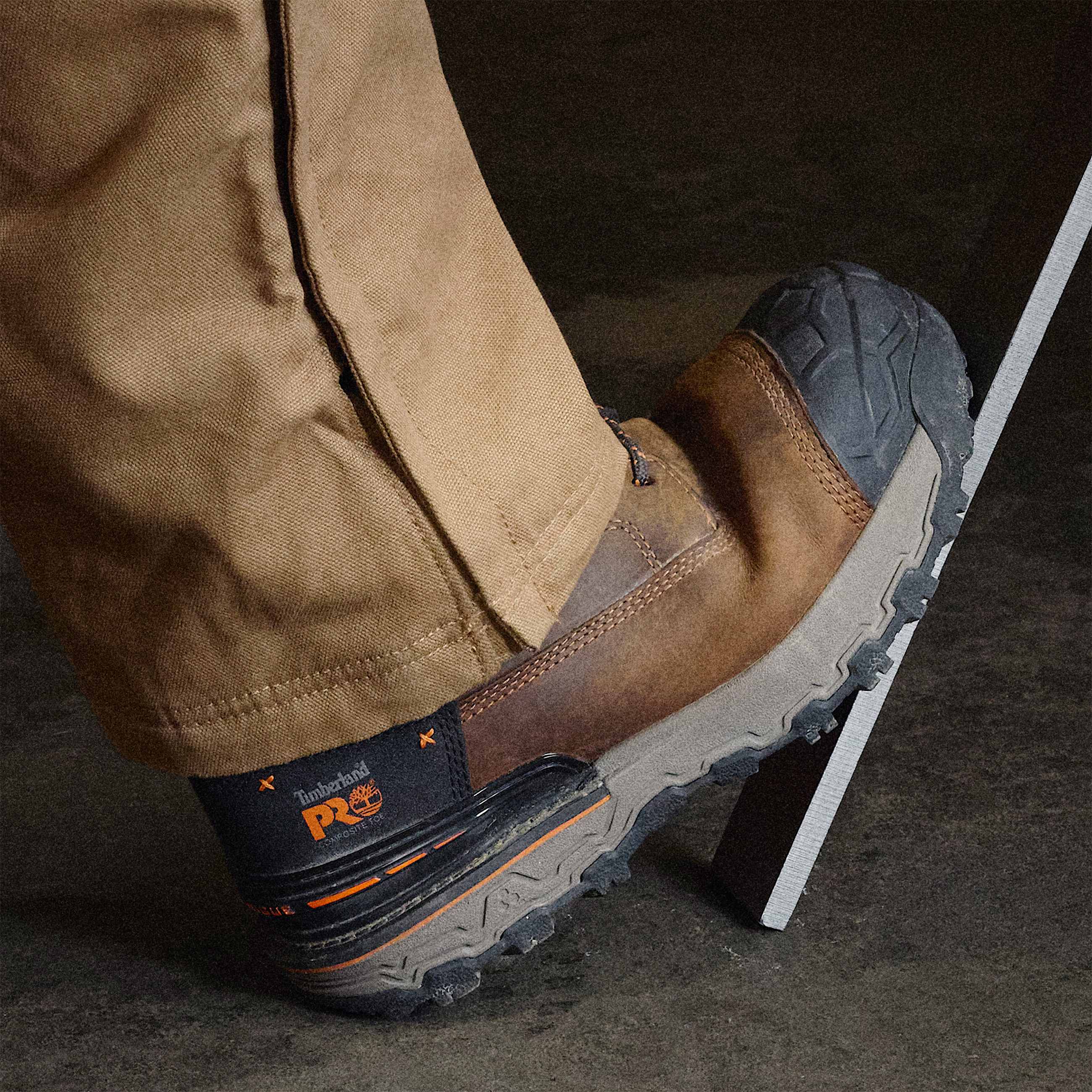 Mens Boondock Ultralight 6 Composite Toe Waterproof Work Boot TBL Medium Brown FullGrain ALTA