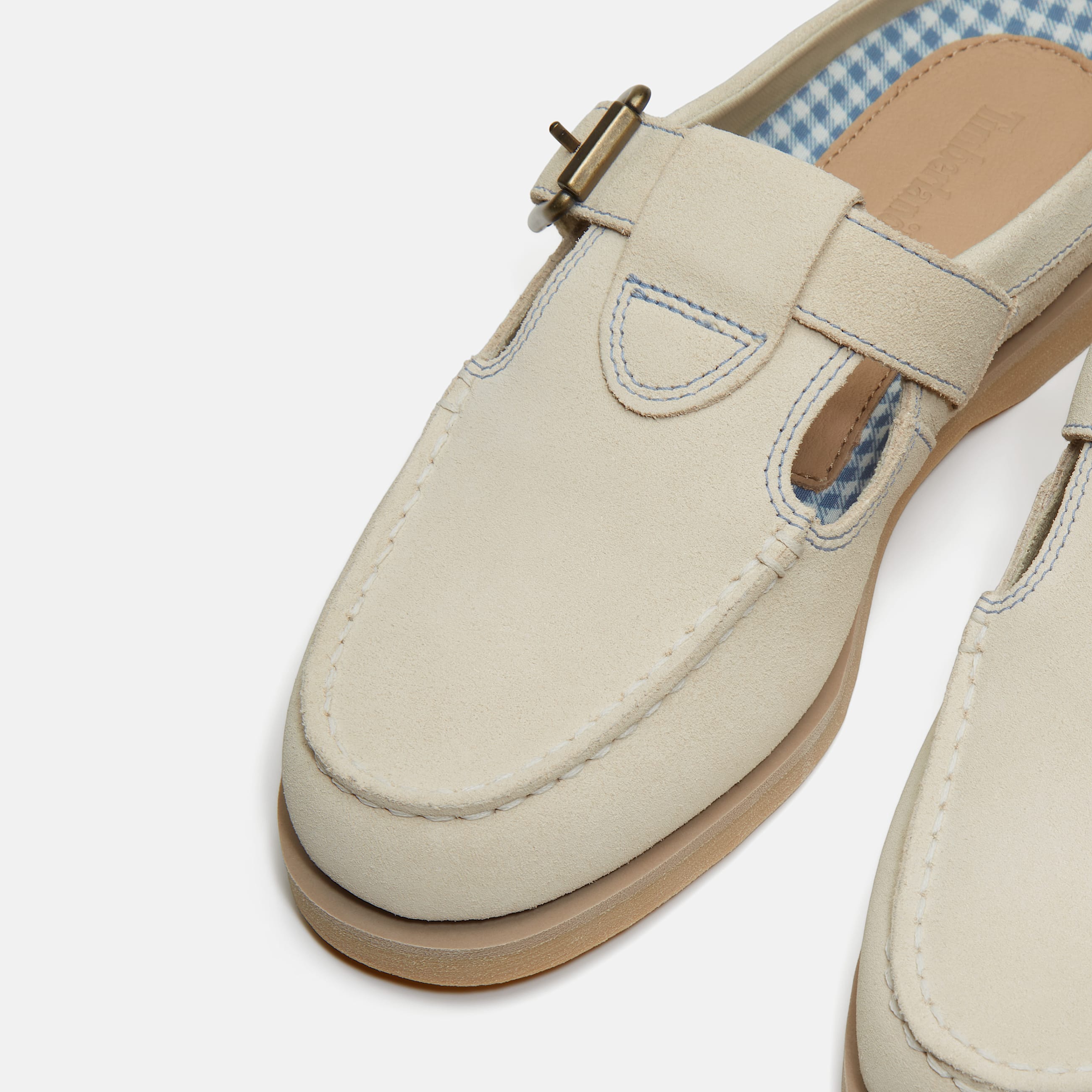 Zapatos Mule Timberland Classic para mujer TBL Ante beige claro ALT8