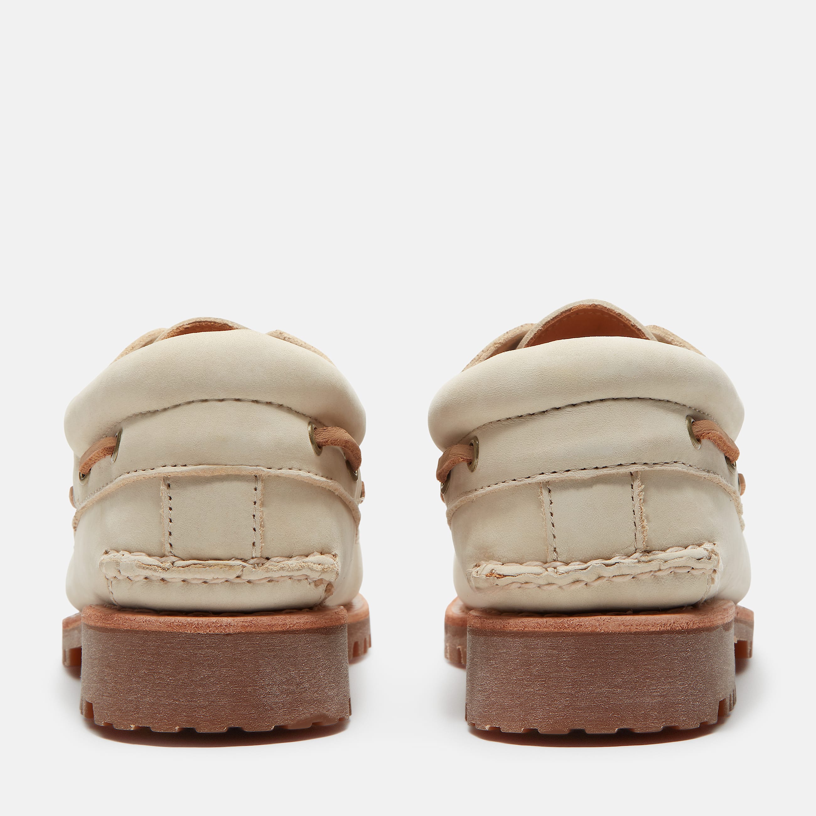 Mens Timberland Lake House 3Eye Lug Boat Shoe TBL Light Beige Nubuck ALT5