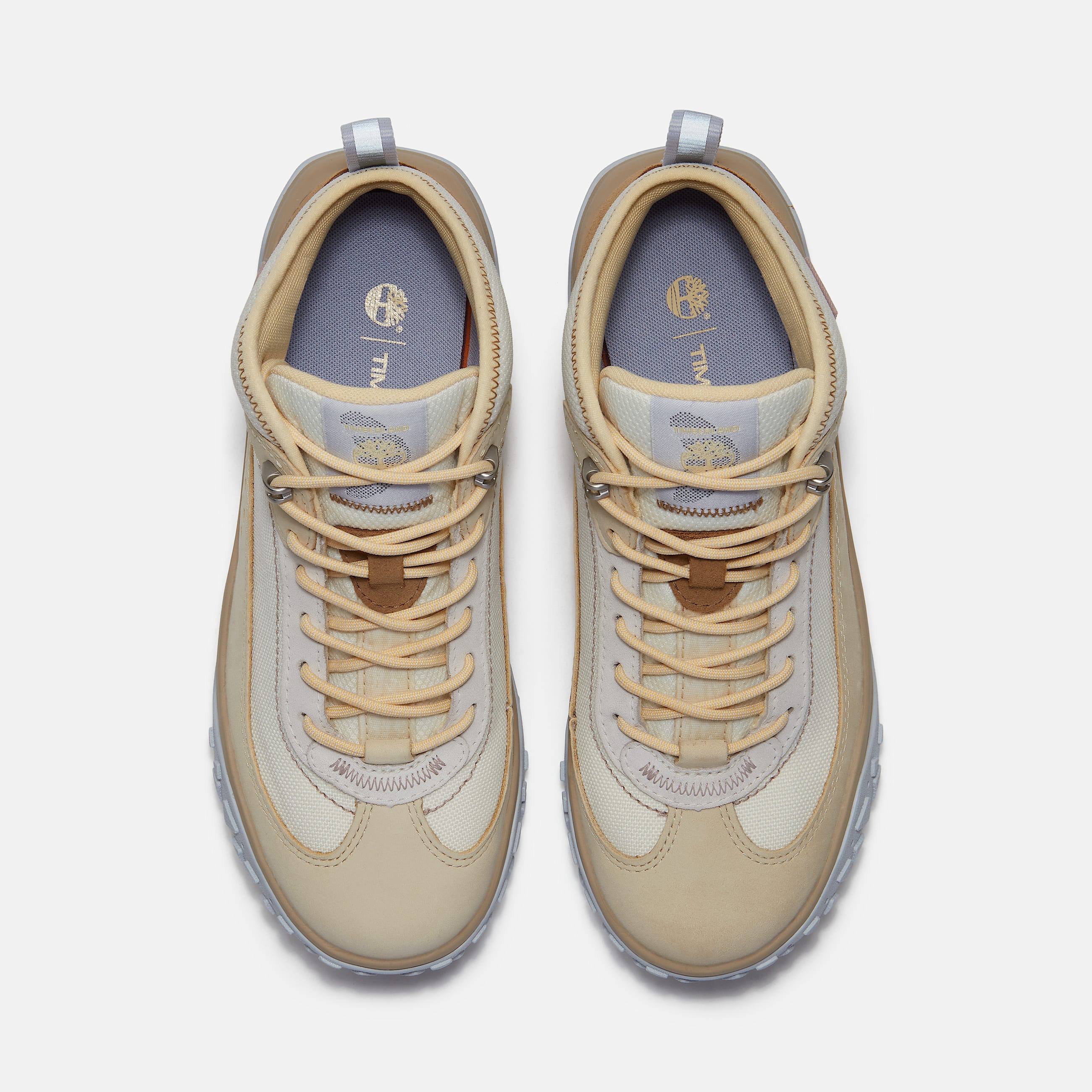 Womens TimberCush Motion 7 Mid Waterproof Sneaker TBL Light Beige Nubuck ALT2