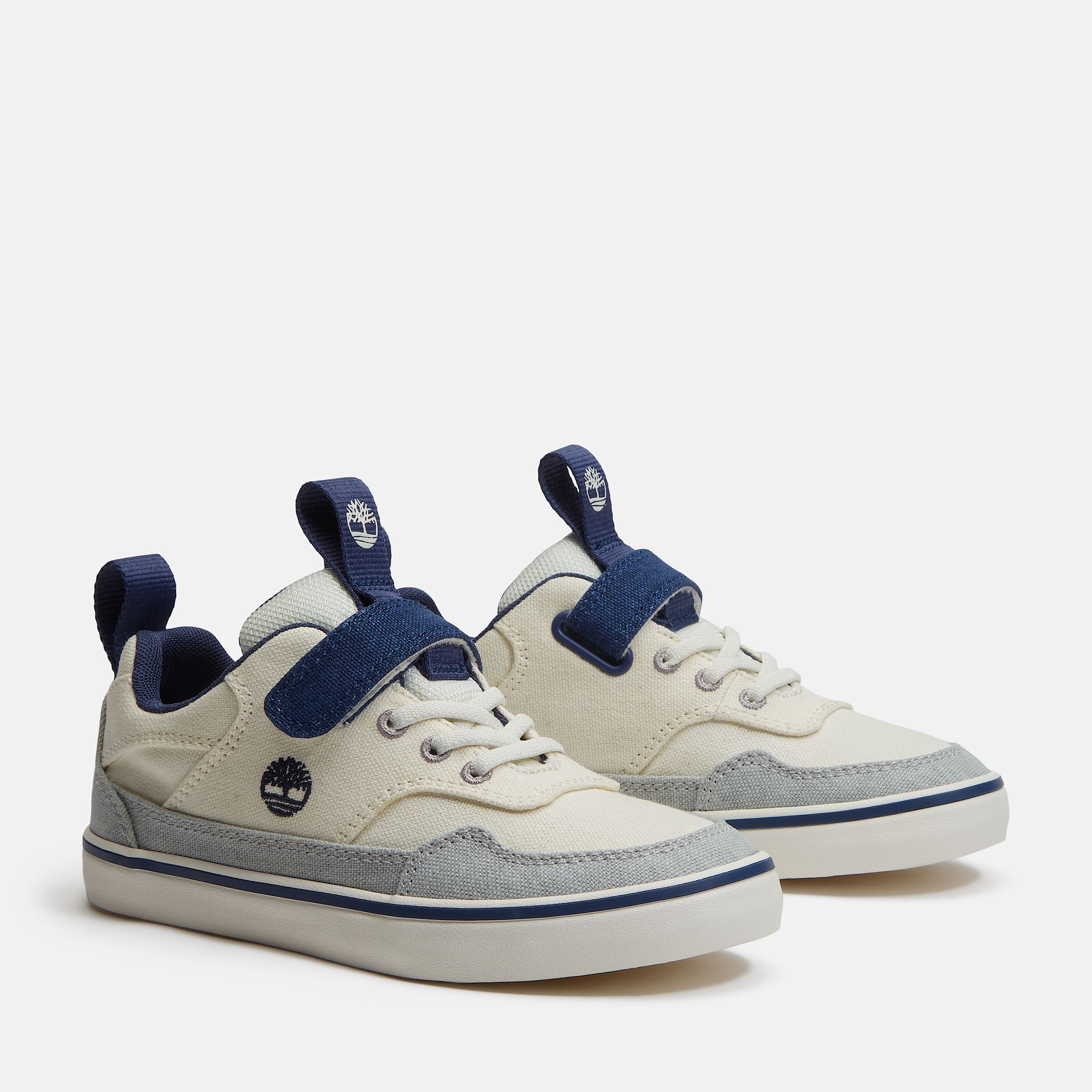 Youth Stone Jump HookandLoop Sneaker TBL Natural Canvas ALT4