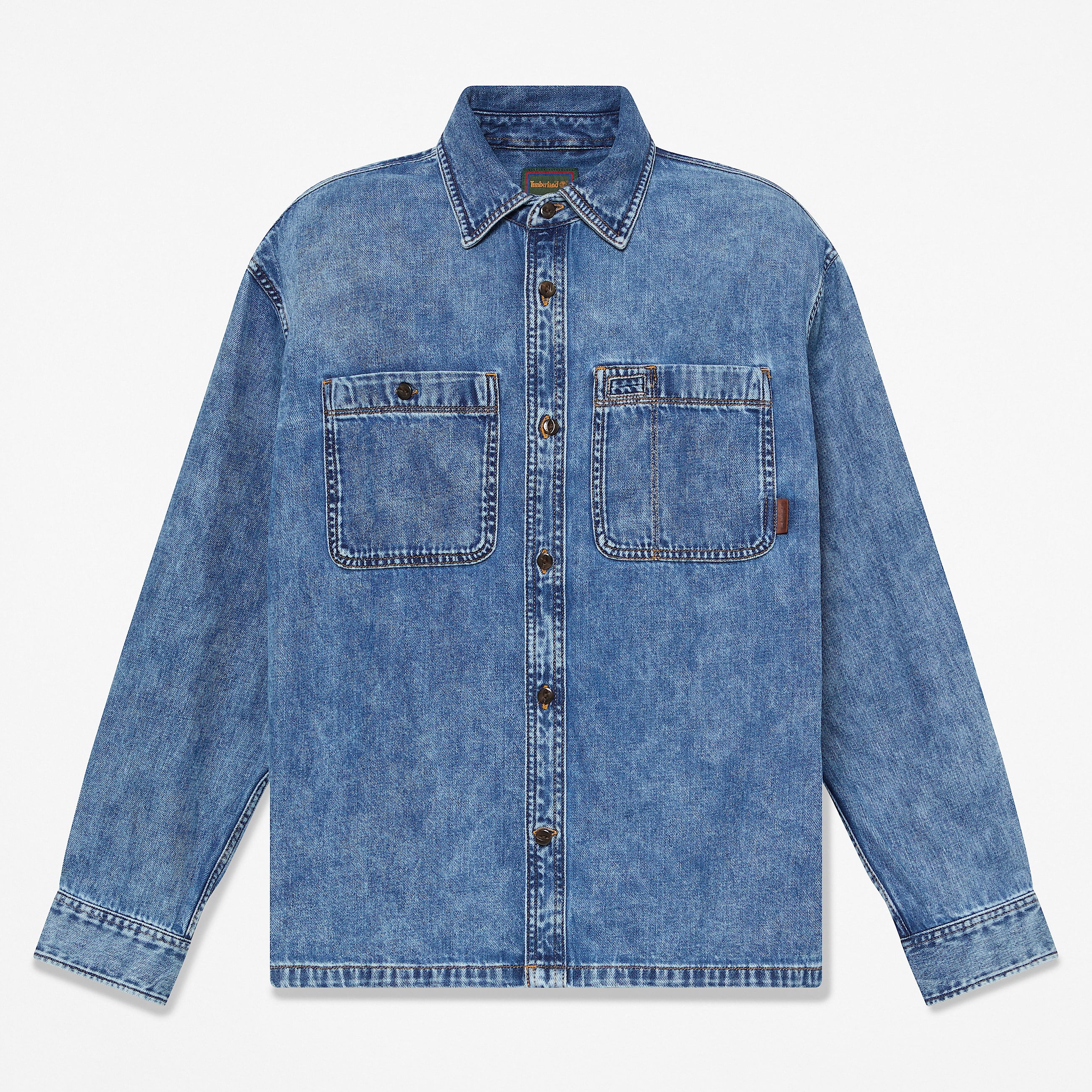 Mens Denim Pocket Shirt TBL Harbor Blue Wash HERO