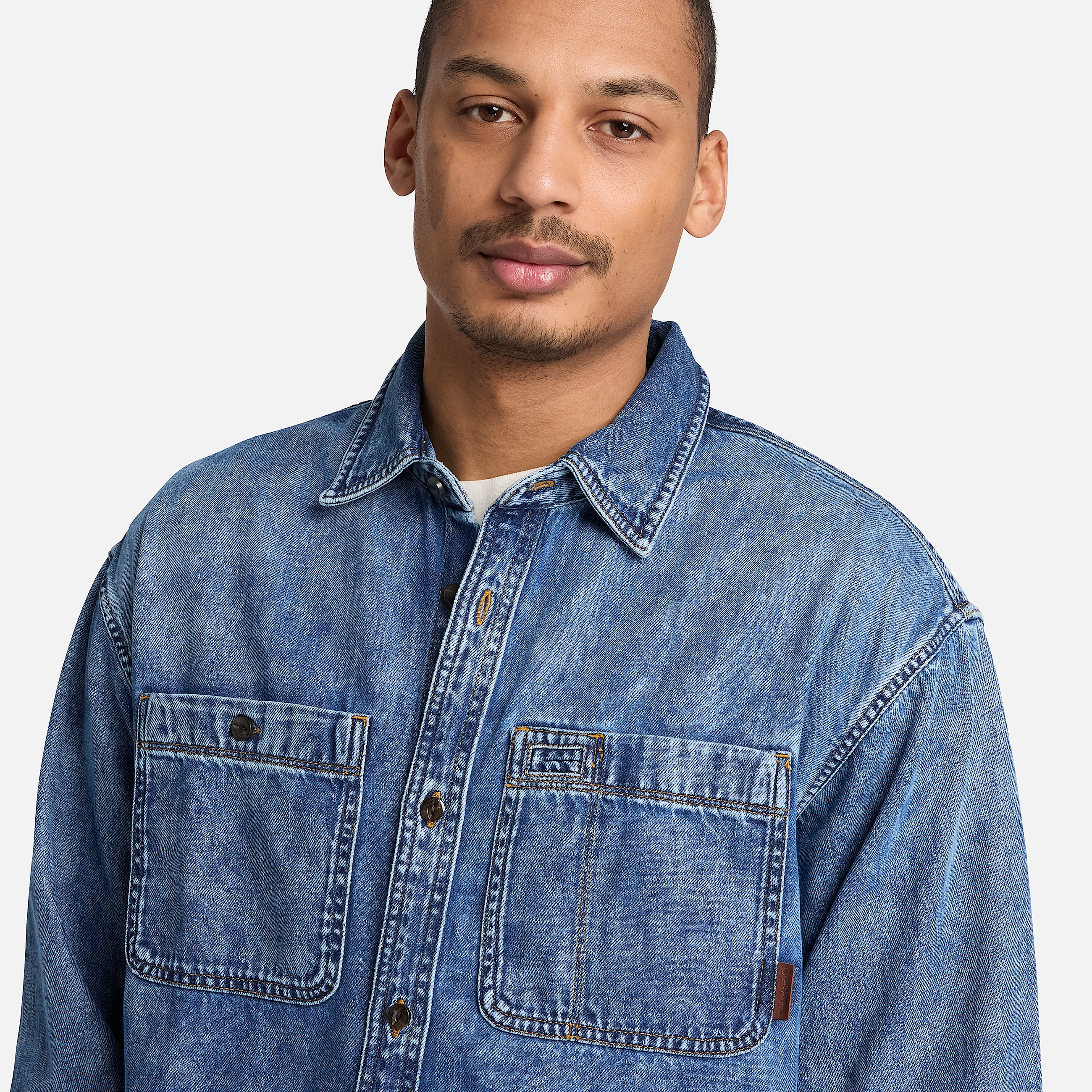 Mens Denim Pocket Shirt TBL Harbor Blue Wash ALT3