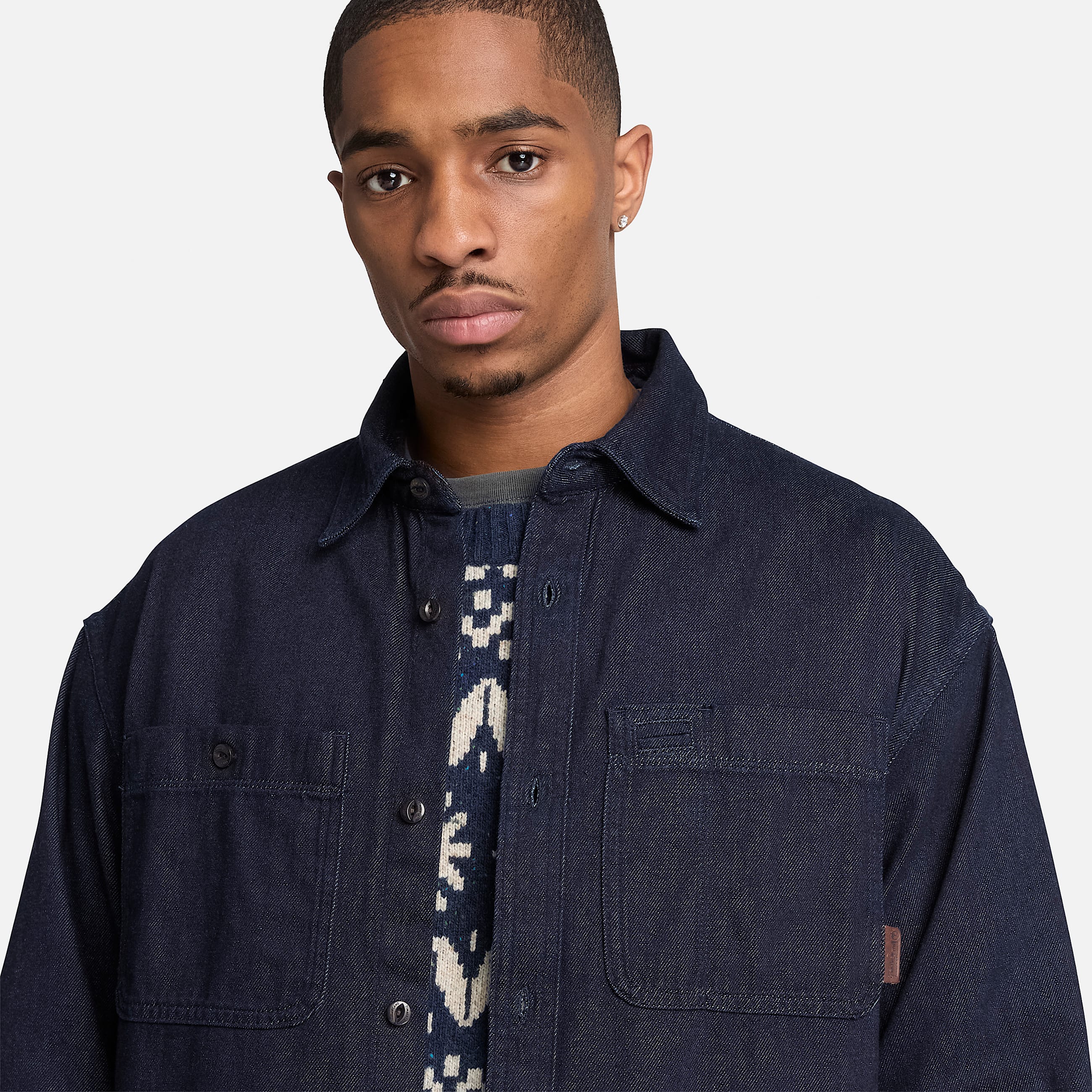 Mens Denim Pocket Shirt TBL Rinse Wash ALT3