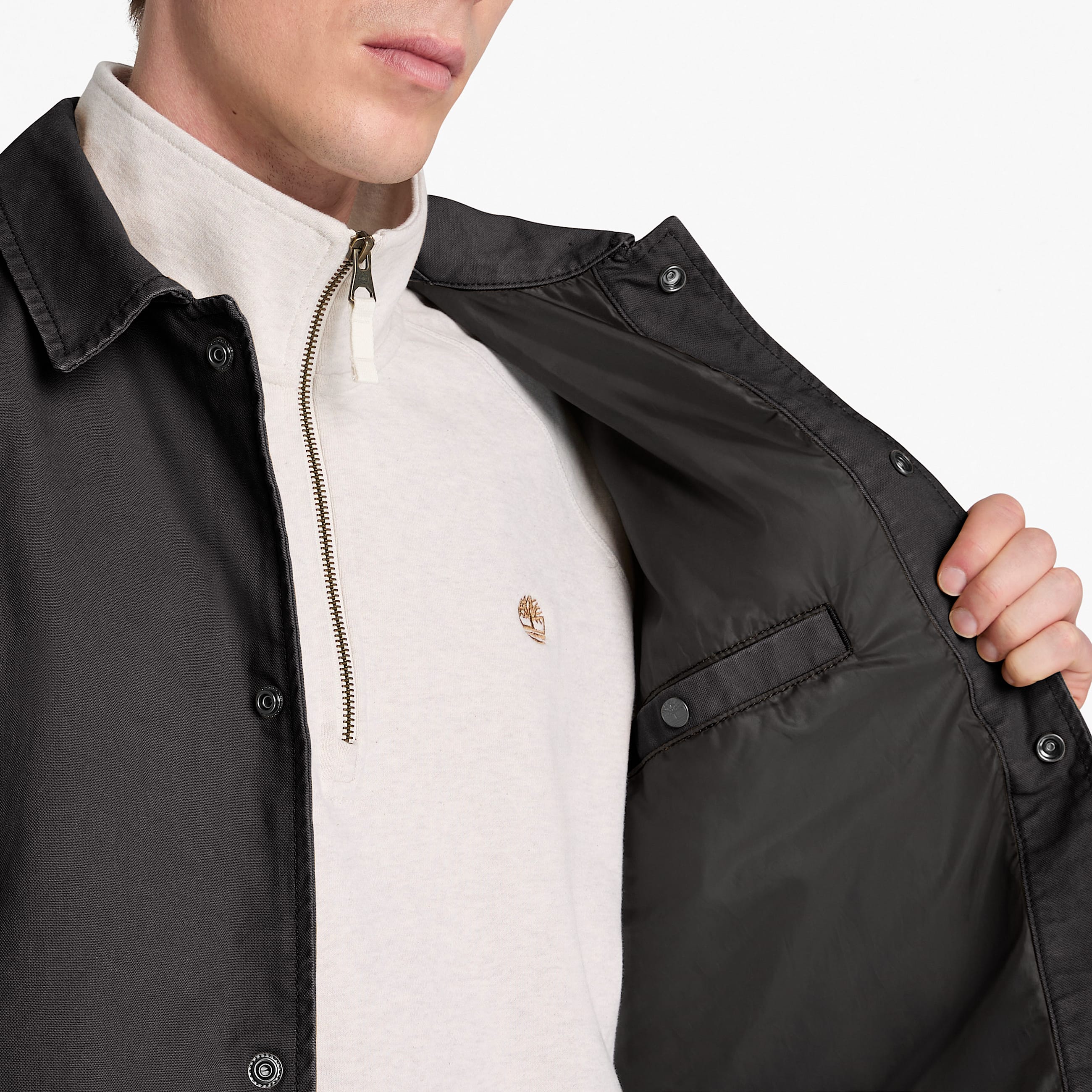 Mens Coach Jacket TBL Vintage Black ALT3