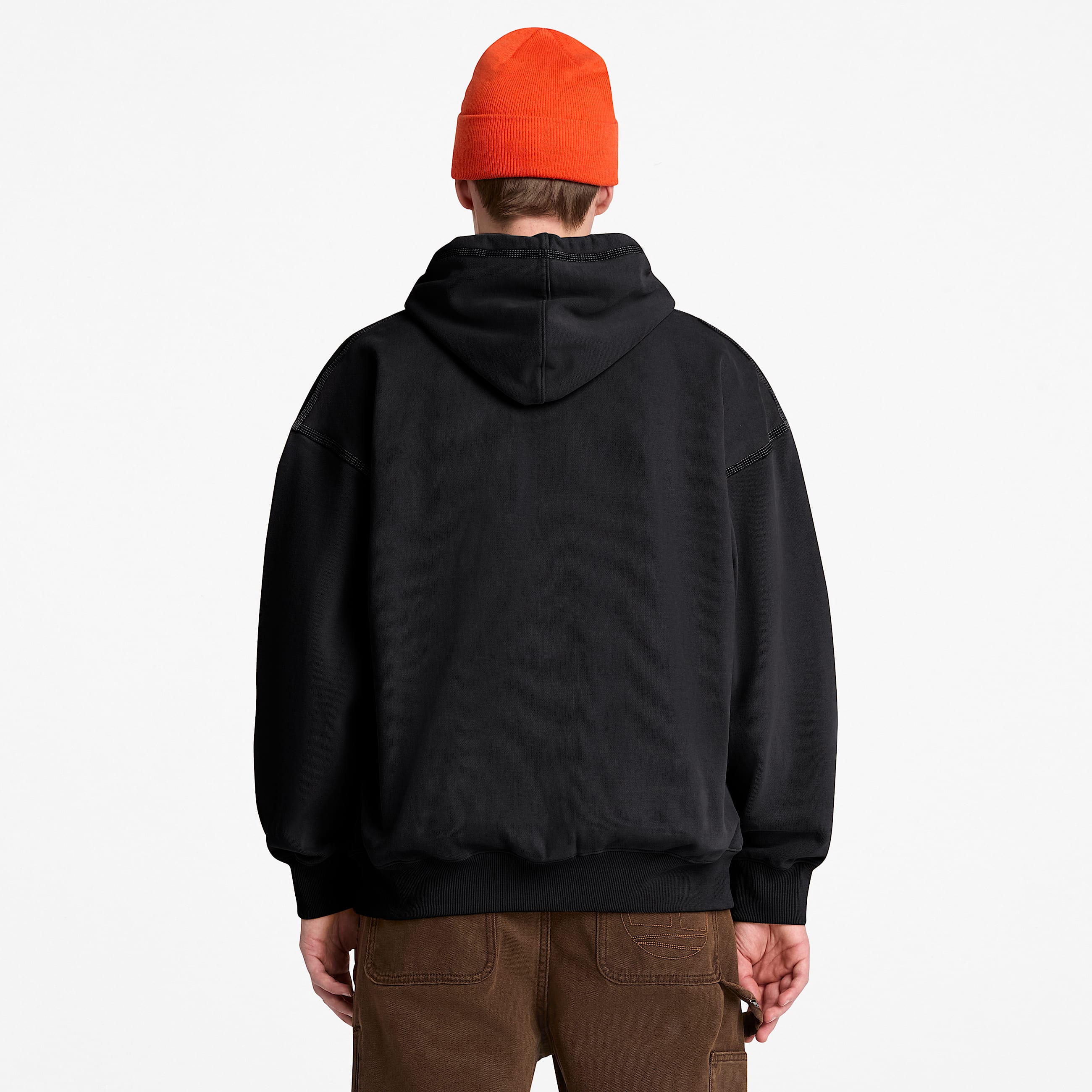 Mens Iconic FullZip Hoodie TBL Black ALT8