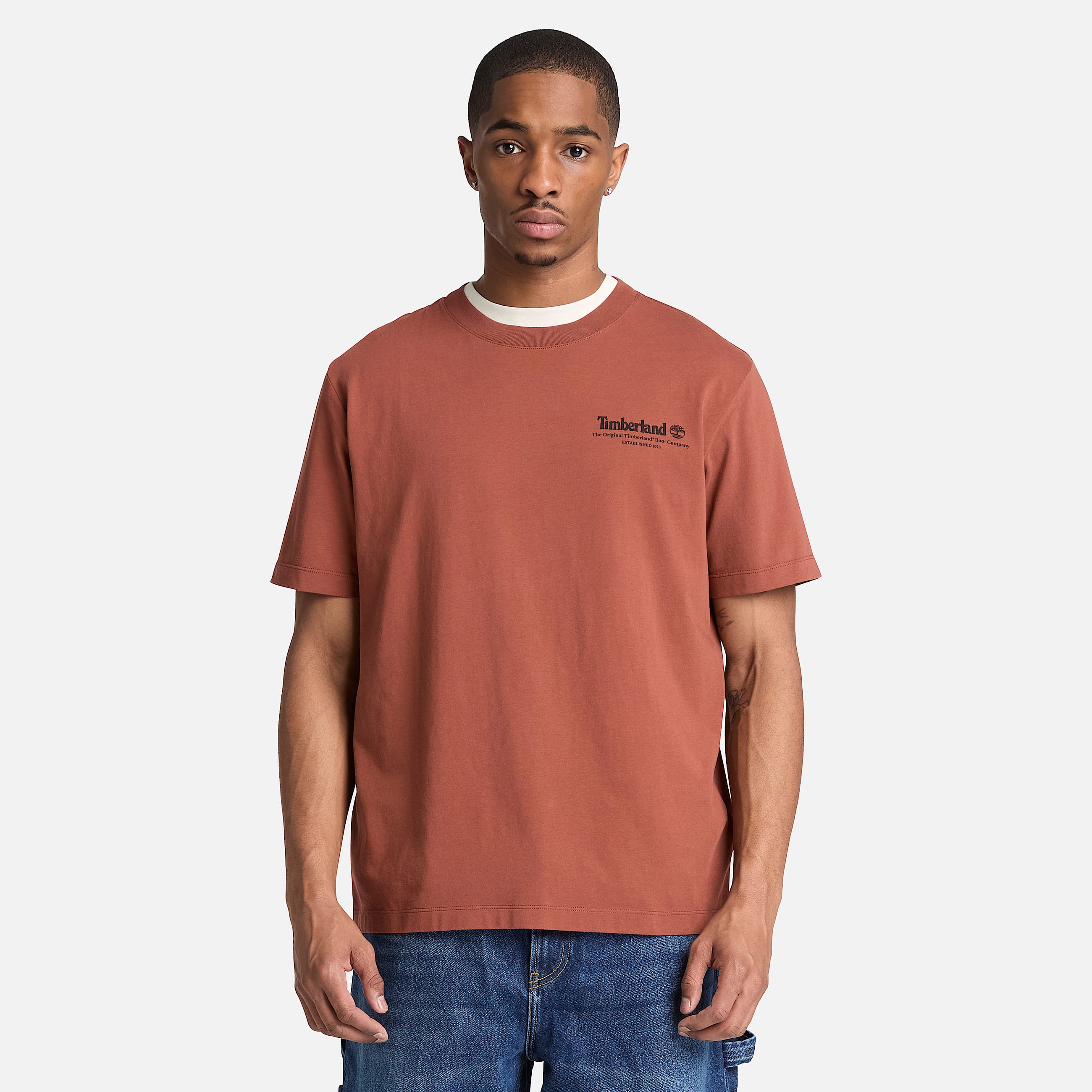 Mens Bootmakers ShortSleeve Graphic TShirt TBL Brown ALT1