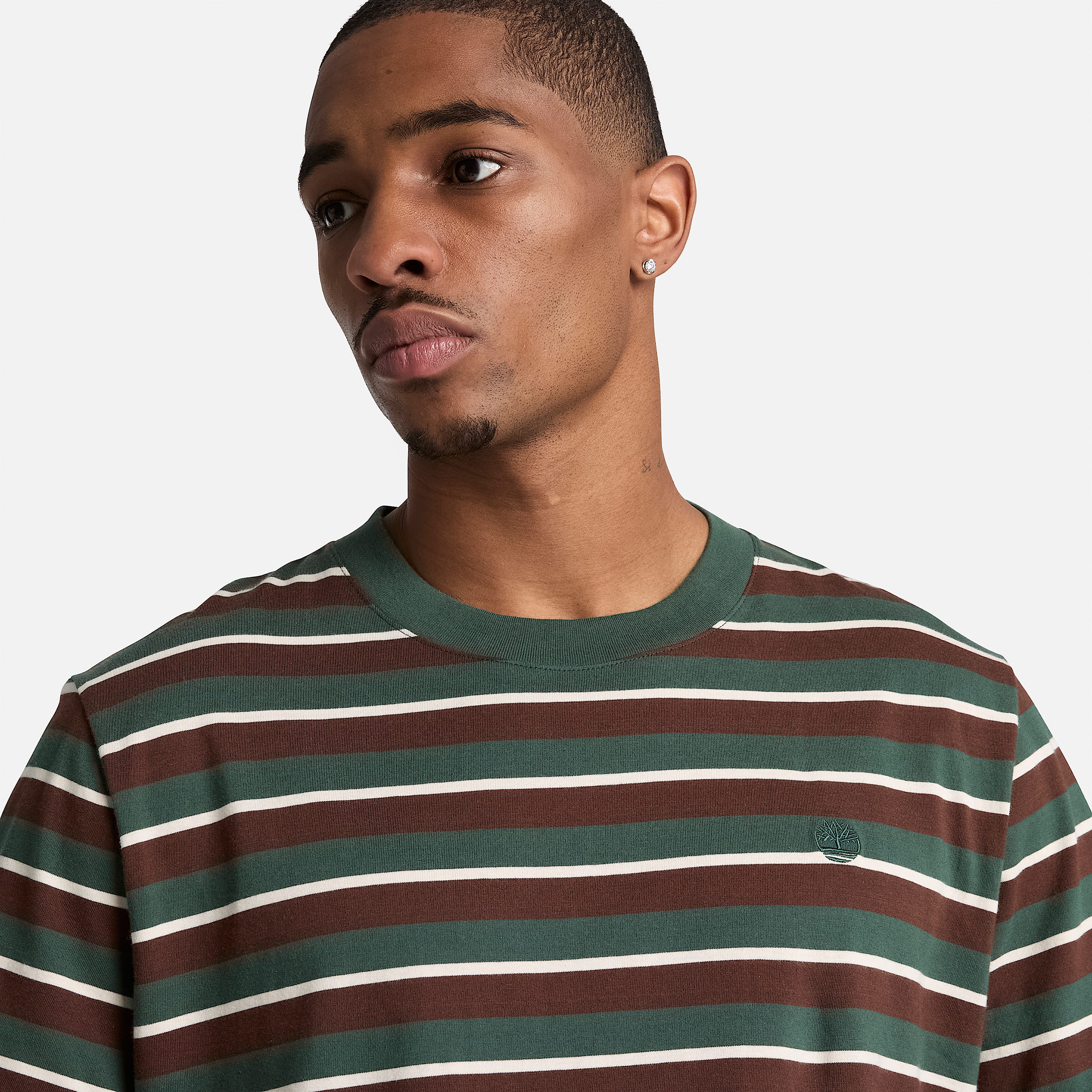 Mens Stripe ShortSleeve TShirt TBL Sycamore ALT3